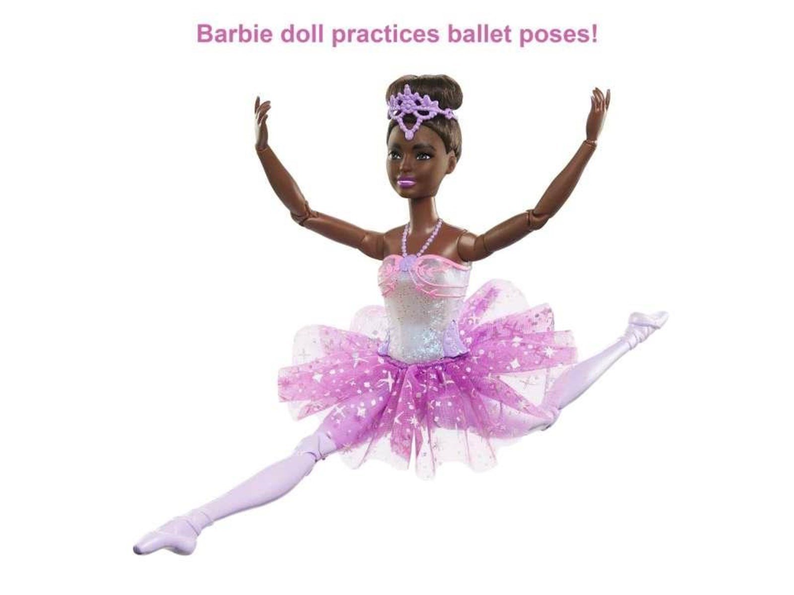 Barbie Doll | Magical Ballerina Doll | Black Hair | Light-Up Feature