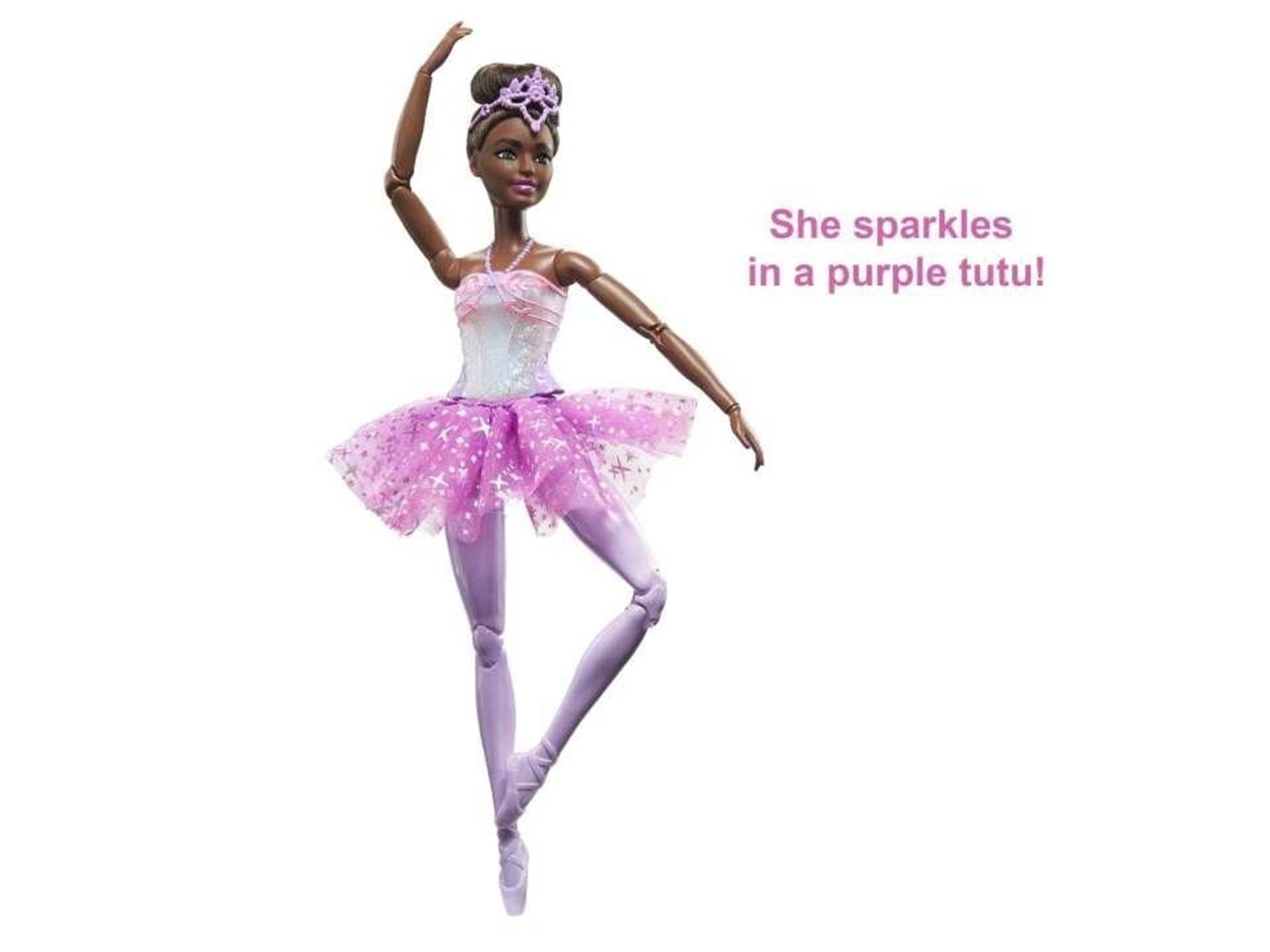 Barbie Doll | Magical Ballerina Doll | Black Hair | Light-Up Feature