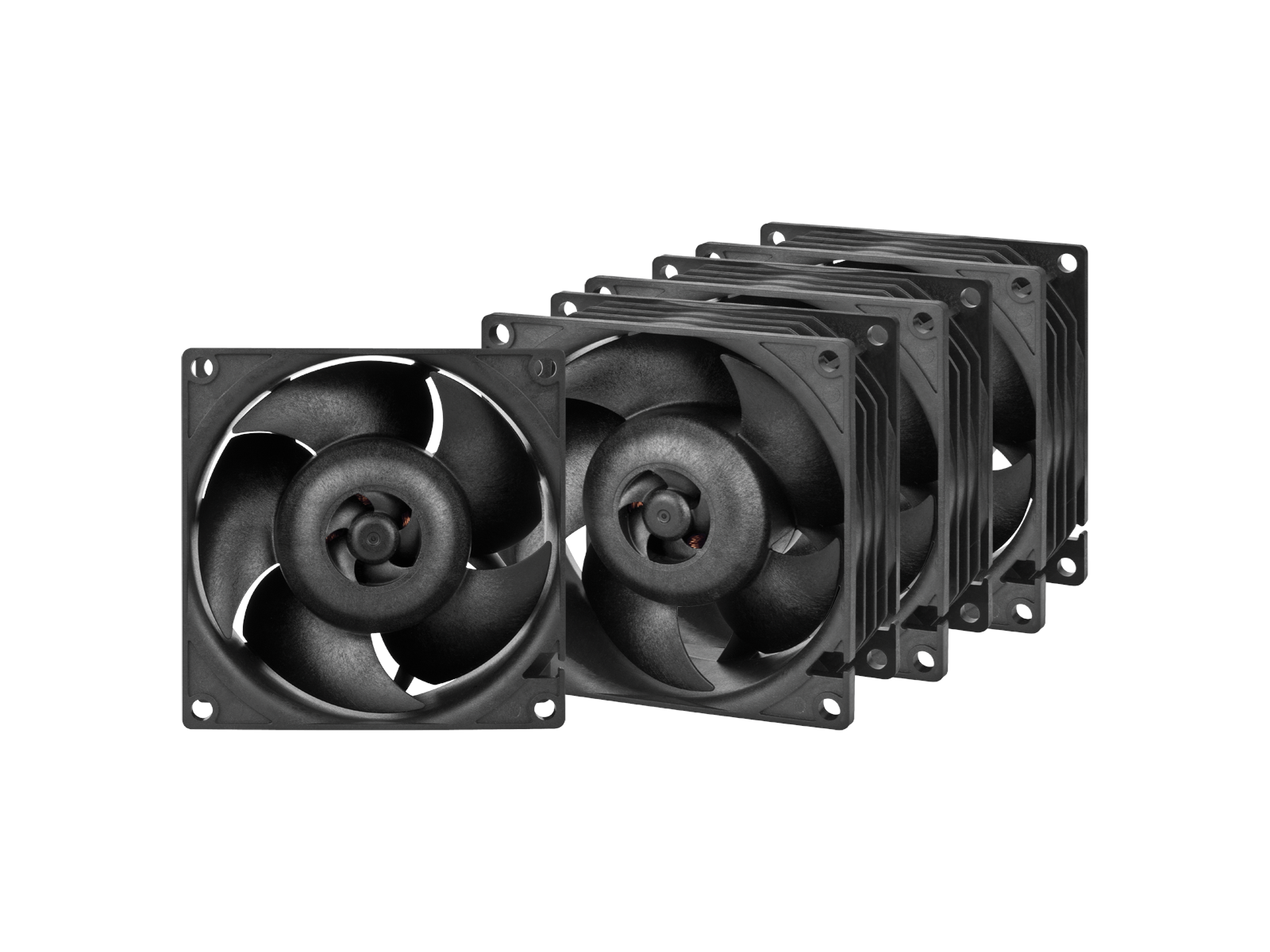 Arctic Server Fan S8038-7K - 4-pack - Gehäuselüfter - 80mm - Schwarz