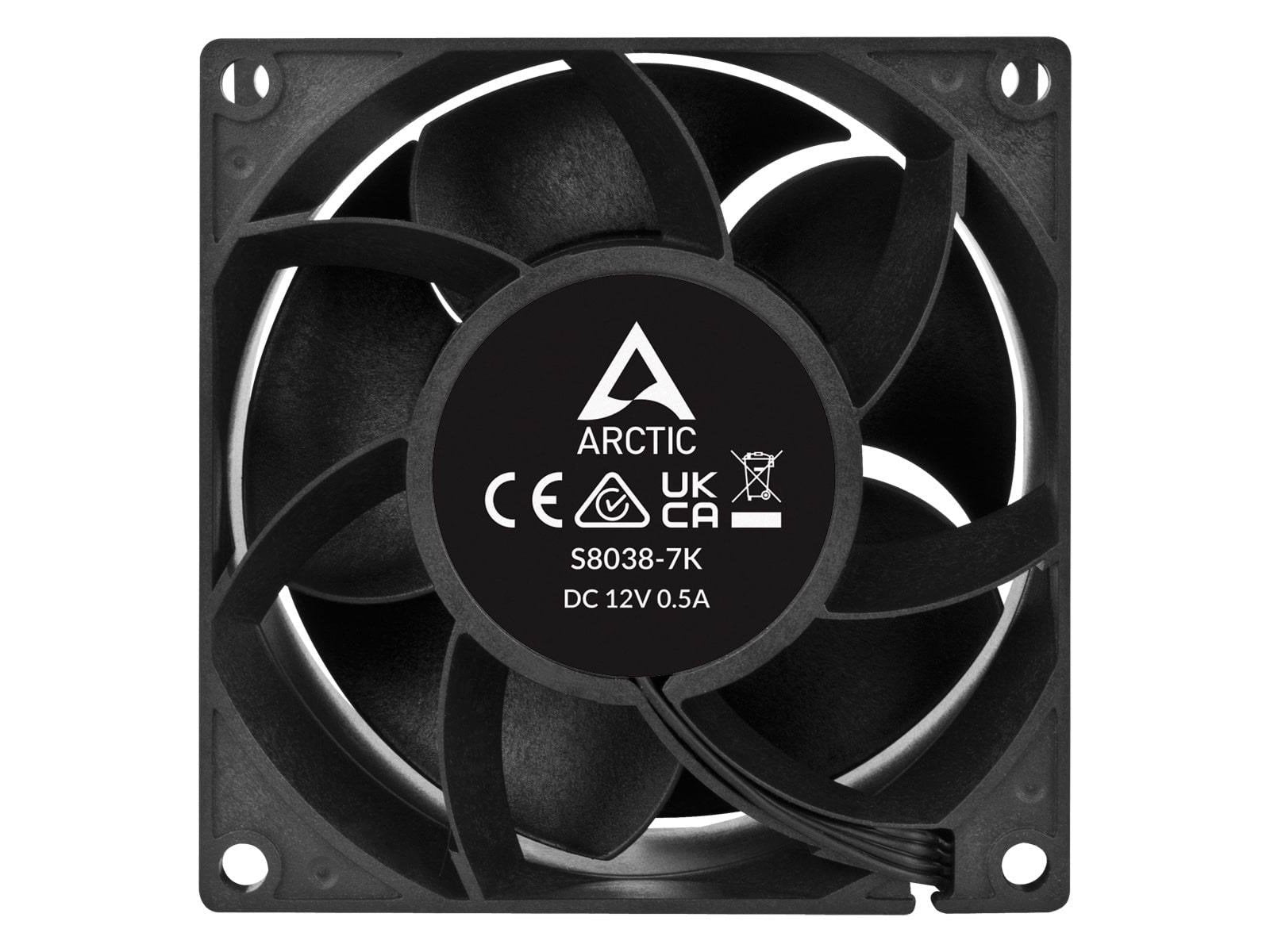 Arctic Server Fan S8038-7K - 4-pack - Gehäuselüfter - 80mm - Schwarz