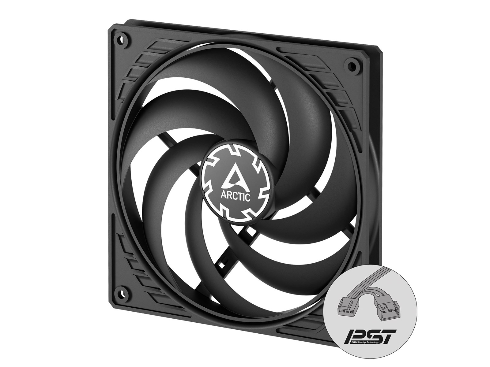 Arctic P14 Slim PWM PST - Gehäuselüfter - 140mm - Schwarz - 23 dBA