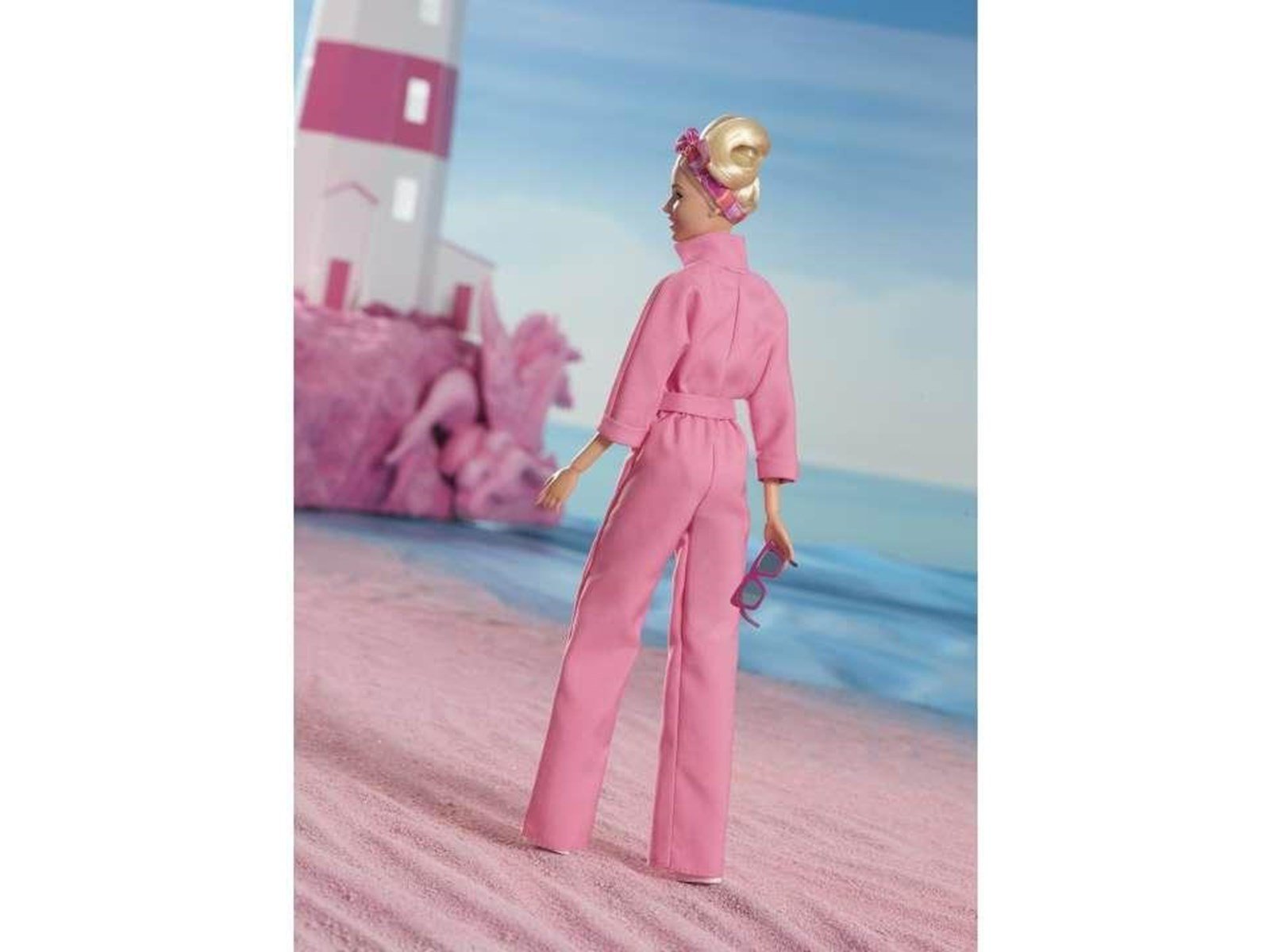 Barbie Margot Robbie As  In Pink Power Jumpsuit