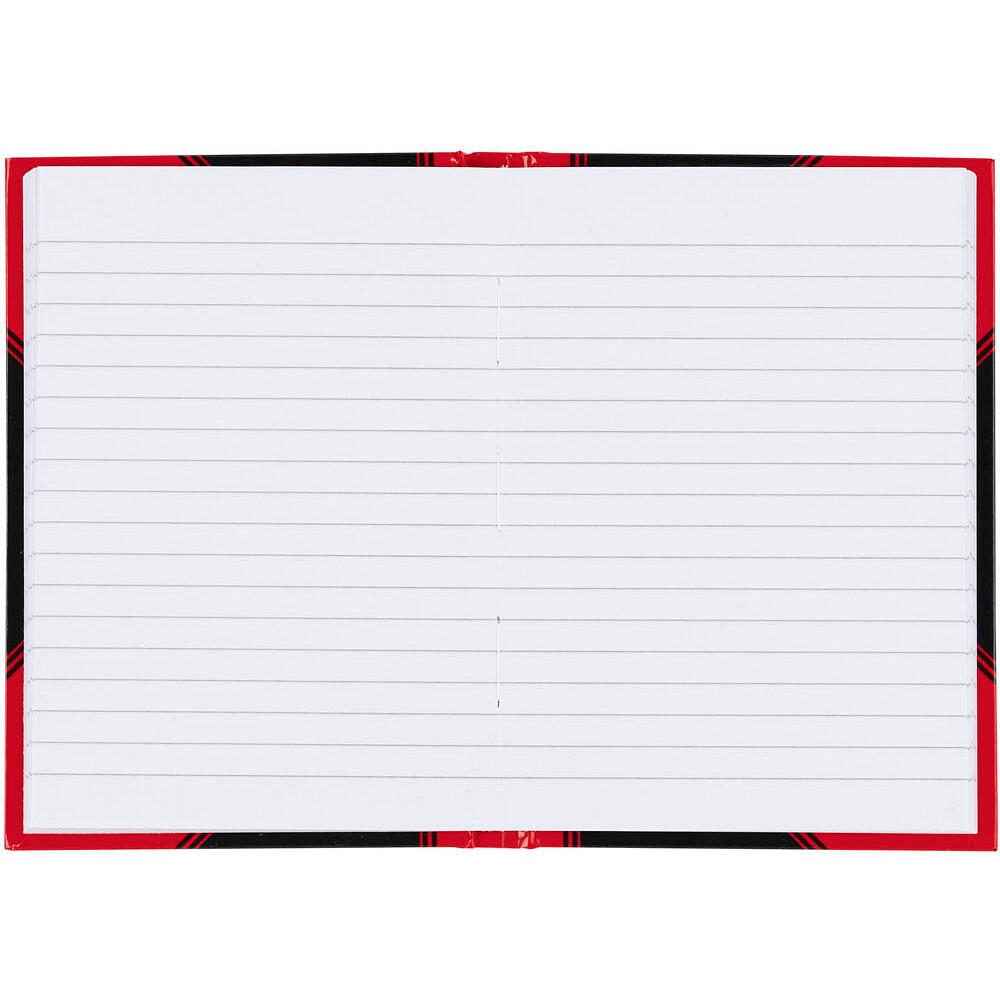 Bantex Notizbuch Chinakladde DIN A6 liniert, schwarz/rot Hardcover - 192 Seiten