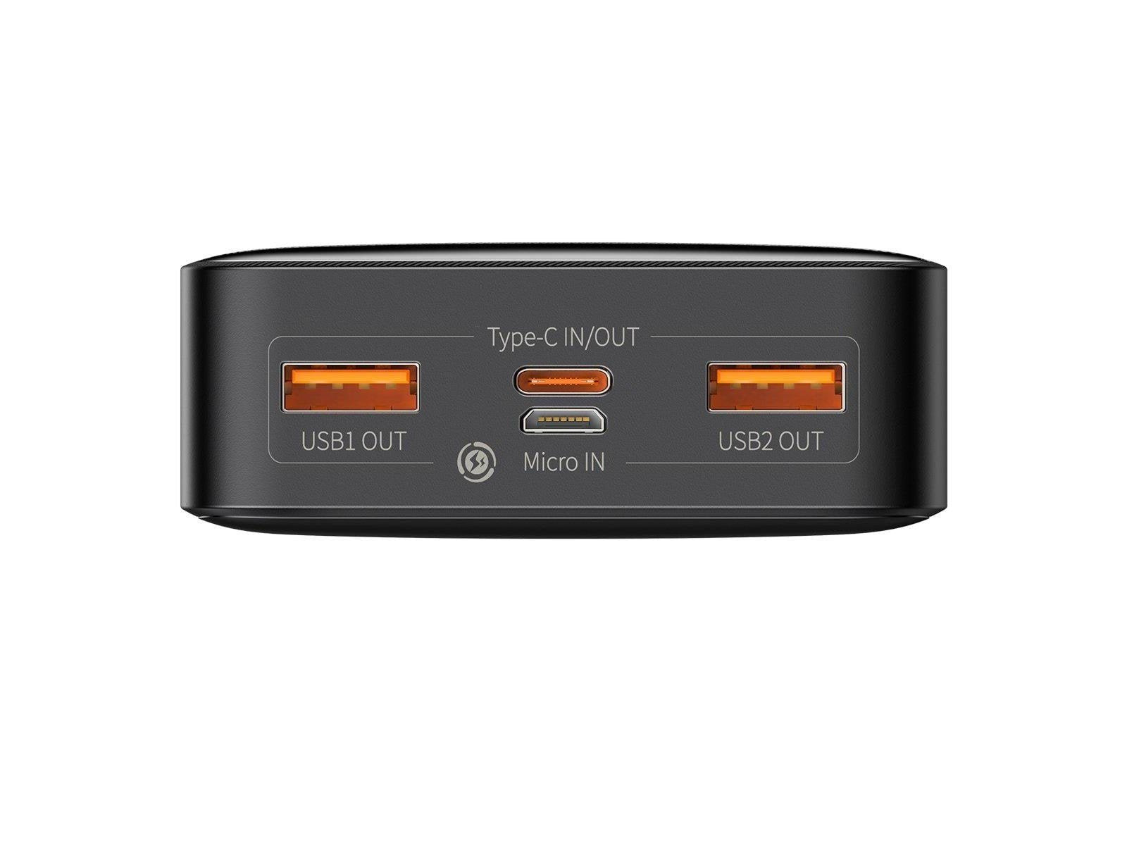 Baseus Digital Display 20W Powerbank (Akku) - schwarz - 20000 mAh