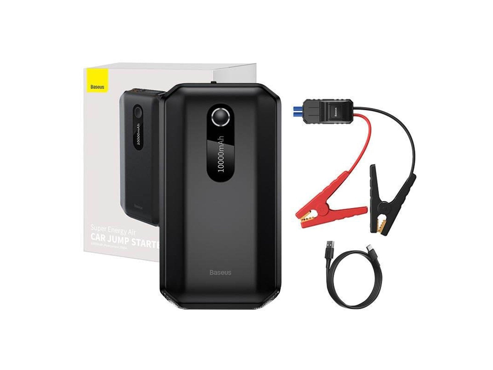 Baseus Super Energy Car Jump Starter 10000mAh 1000A USB (black) Powerbank (Akku) - schwarz - 10000 mAh