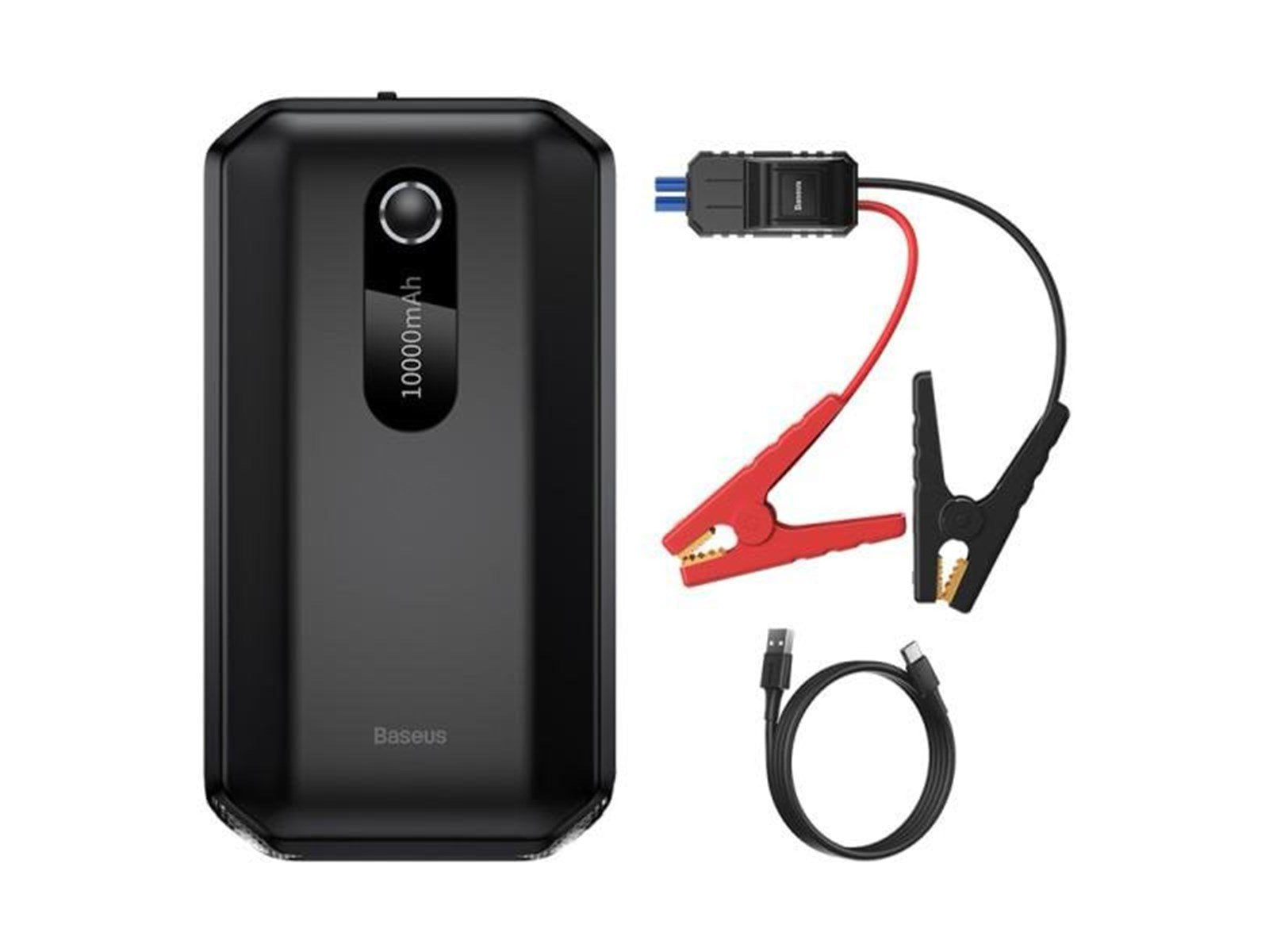 Baseus Super Energy Car Jump Starter 10000mAh 1000A USB (black) Powerbank (Akku) - schwarz - 10000 mAh