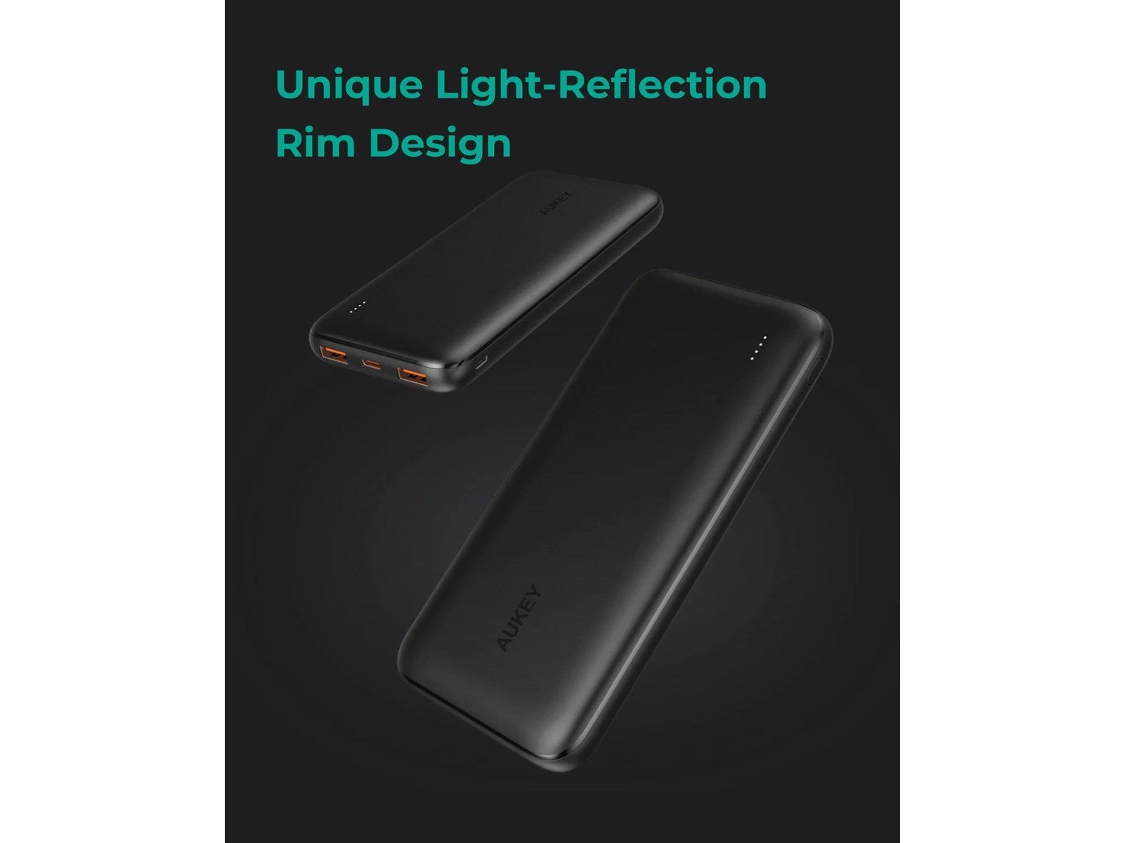 Aukey PB-N73S Powerbank (Akku) - schwarz - 10000 mAh