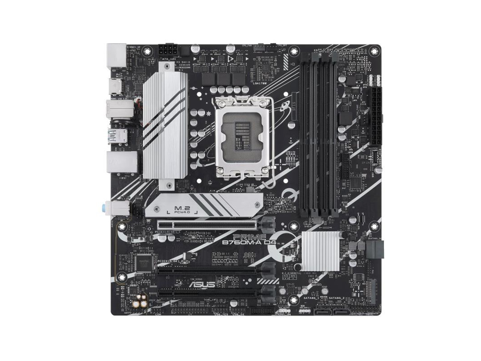 ASUS PRIME B760M-A D4-CSM Mainboard - Intel B760 - Intel LGA1700 socket - DDR4 RAM - Micro-ATX