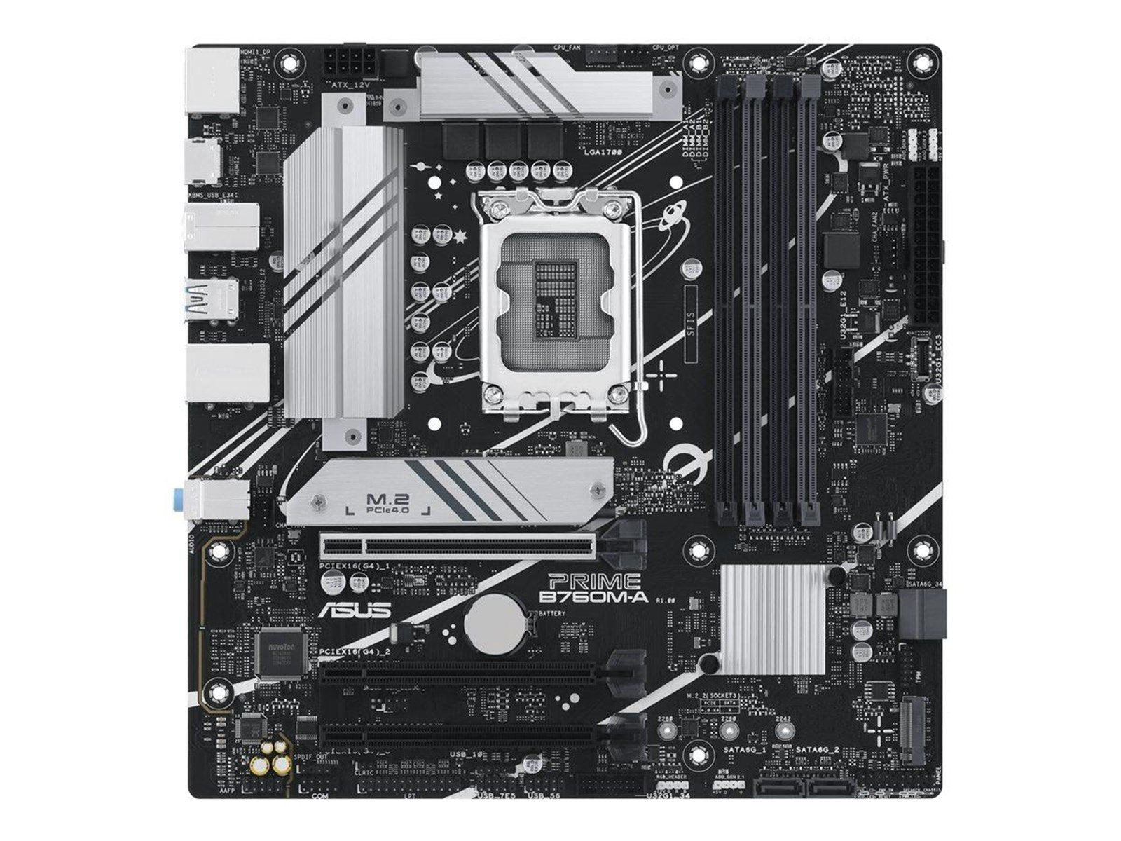 ASUS PRIME B760M-A-CSM (V2) Mainboard - Intel B760 - Intel LGA1700 socket - DDR5 RAM - Micro-ATX