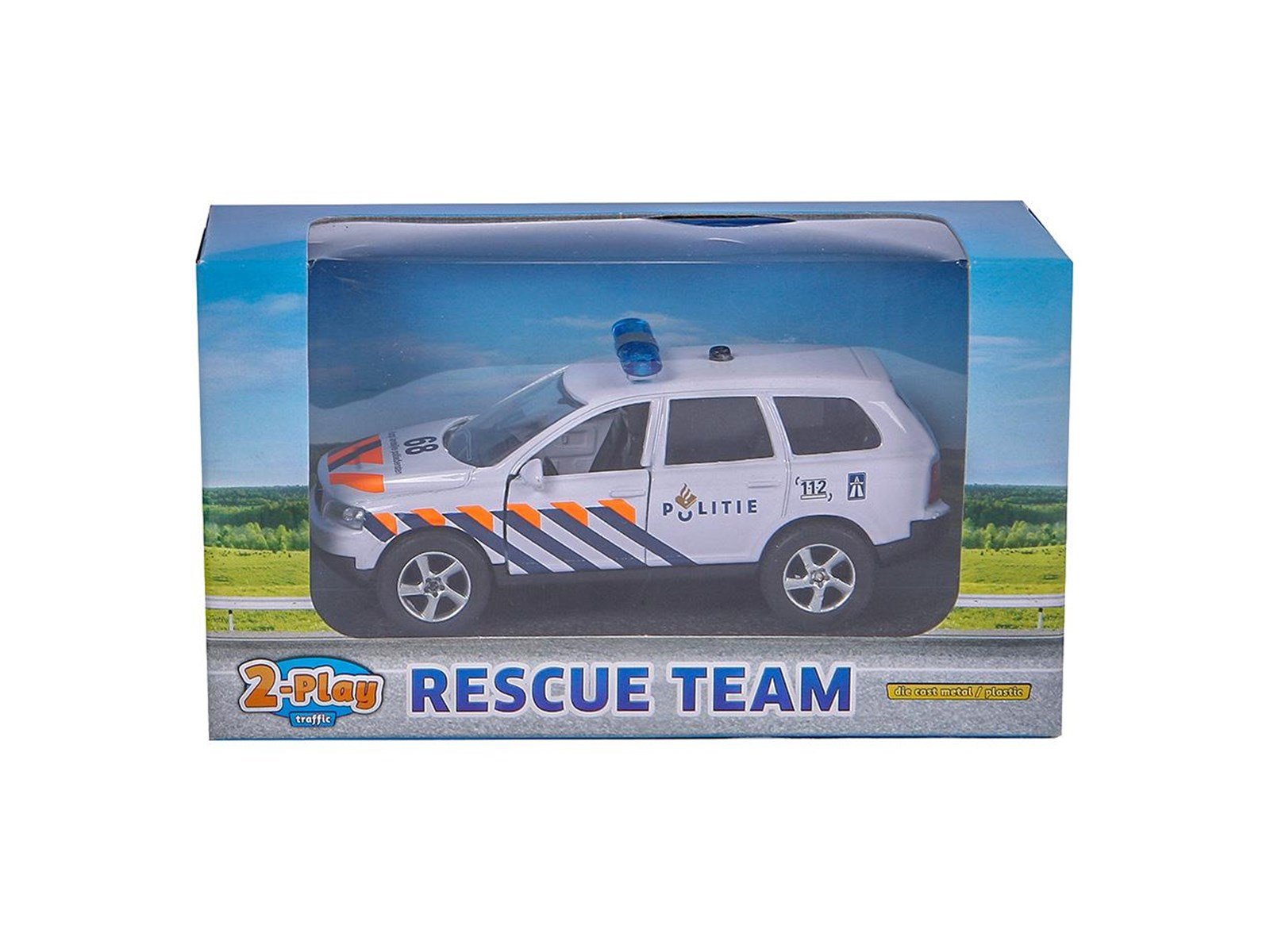 2-Play Traffic 2-Play Die-cast Pull Back Police NL Light and Sound