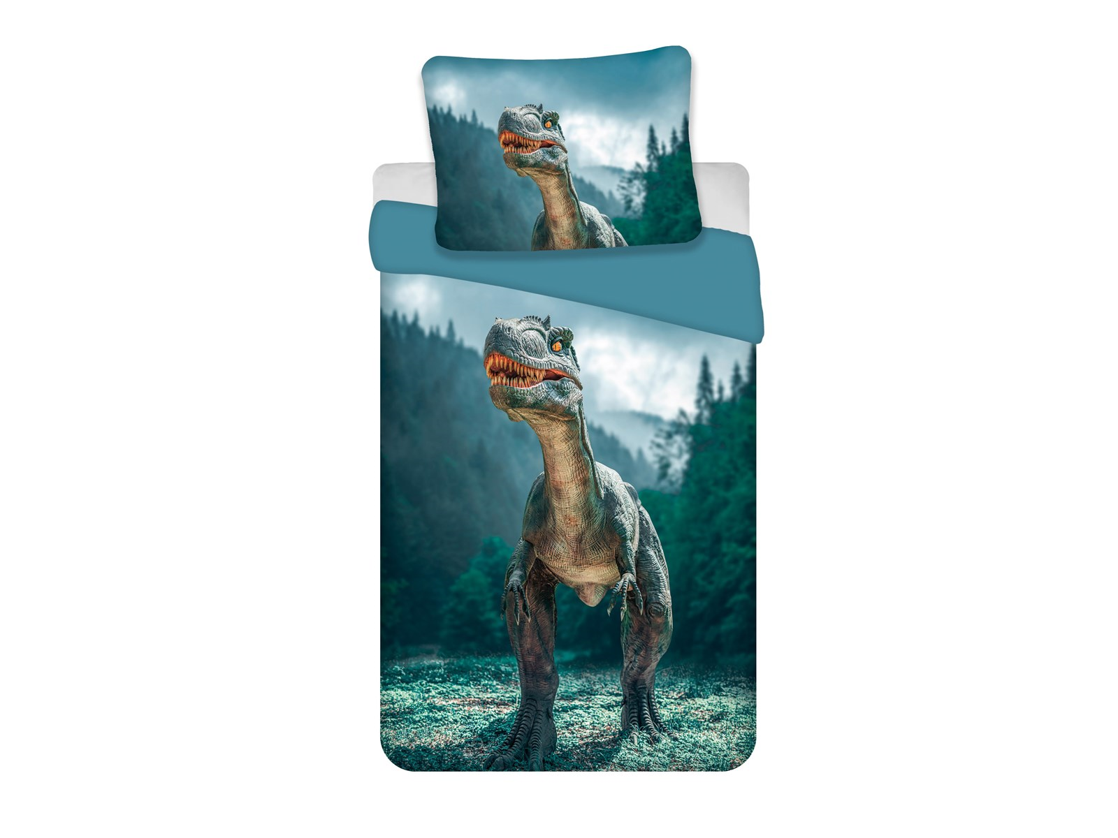 BrandMac - Adult Size - Dino Blue - Bettwäsche