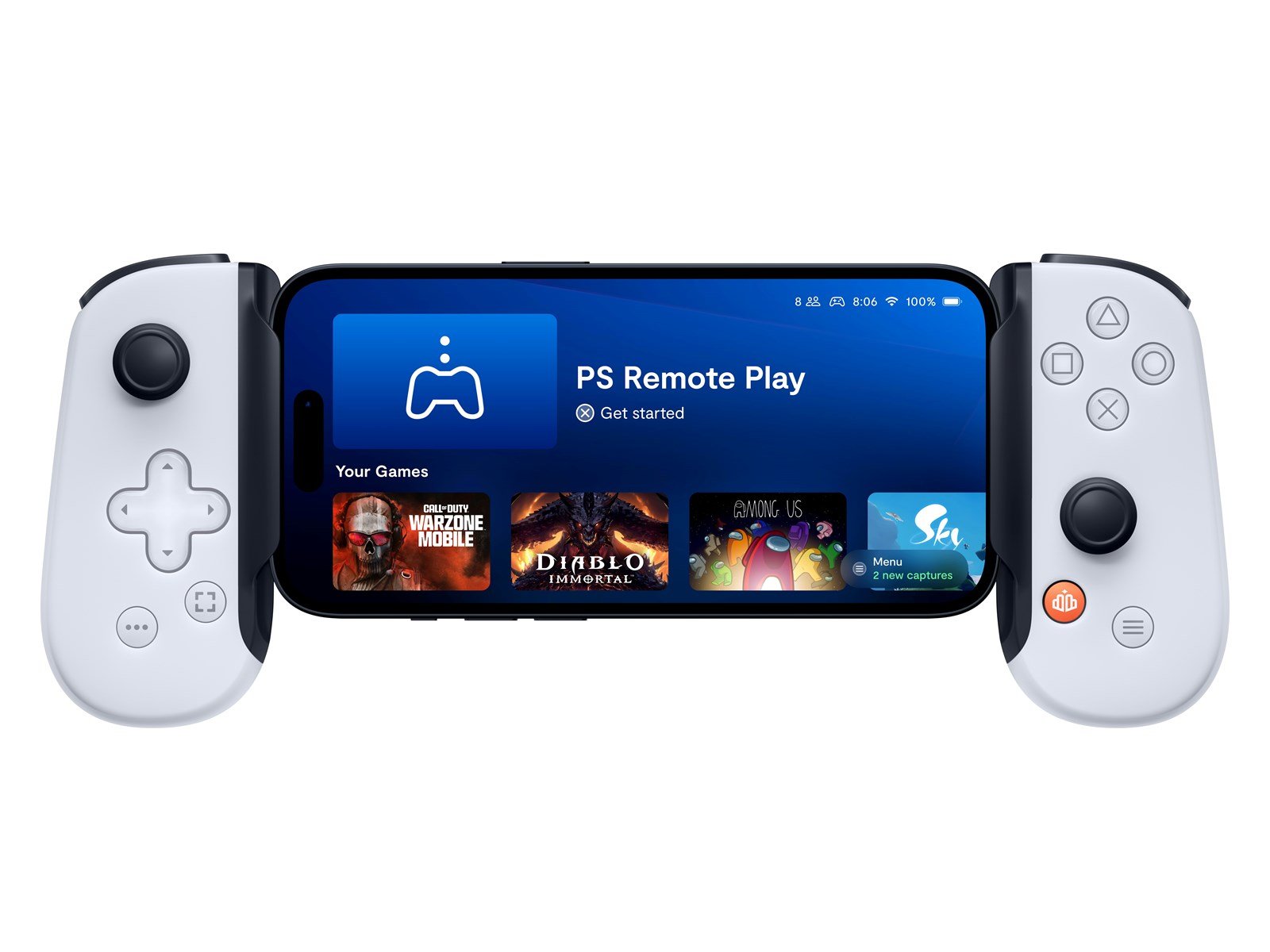 Backbone One USB-C PlayStation Edition - White - Wired Controller - Android