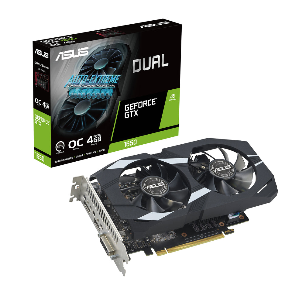 ASUS DUAL-GTX1650-O4GD6-P-EVO 4GB GDDR6 HDMI DP DVI-D