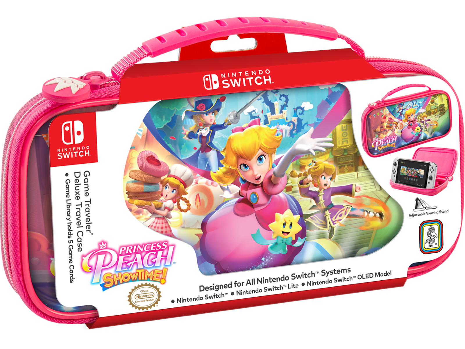 BigBen Interactive Nintendo Switch - Deluxe Travel Case (Princess Peach) - Bag