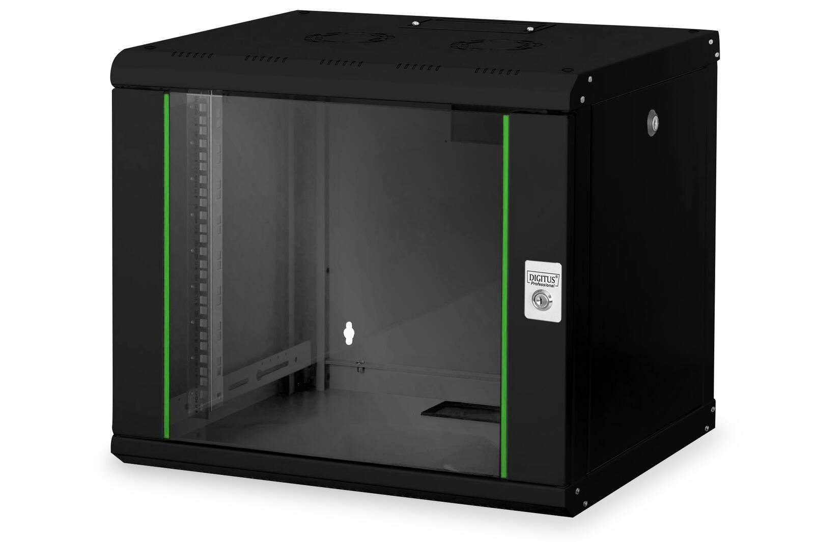 Digitus 9HE 19'-Wandgehäuse Unique Serie RAL 9005 schwarz