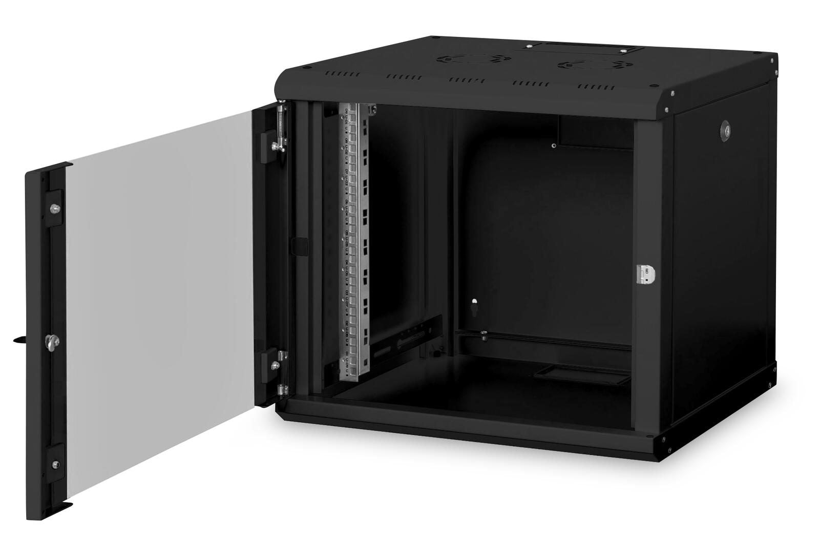 Digitus 9HE 19'-Wandgehäuse Unique Serie RAL 9005 schwarz