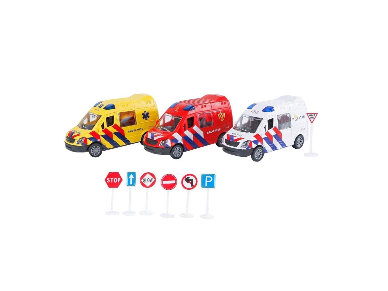 2-Play Traffic 2-Play Emergency Services Set NL with Traffic Signs