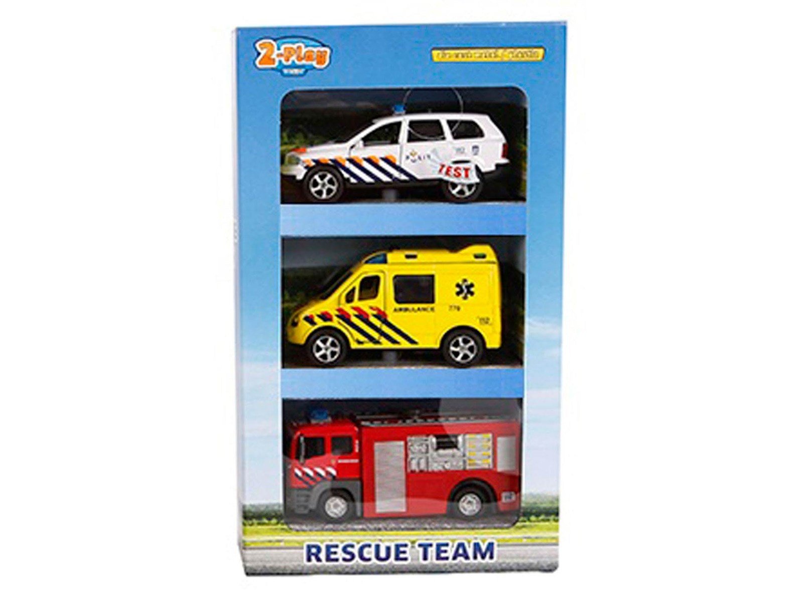 2-Play Traffic 2-Play Die-cast Emergency Service Vehicles NL with Light and Sound