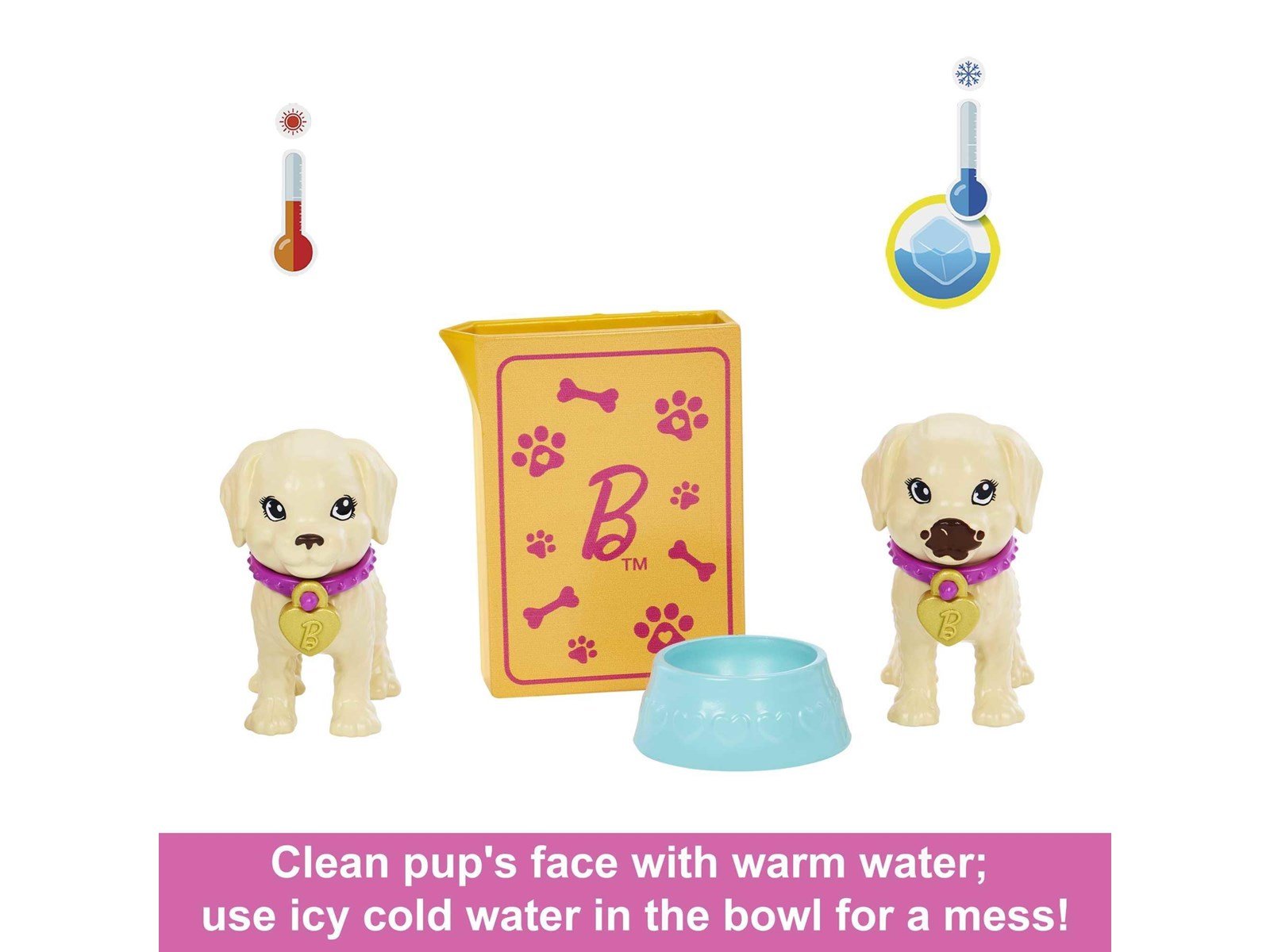Barbie Doll And Accessories Pup Adoption Playset With Doll 2 Puppies And Color-Change