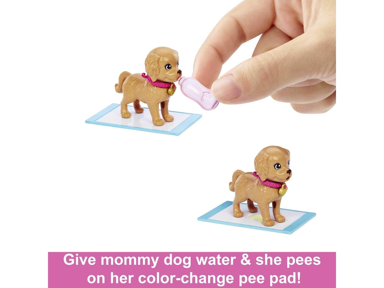 Barbie Doll And Accessories Pup Adoption Playset With Doll 2 Puppies And Color-Change