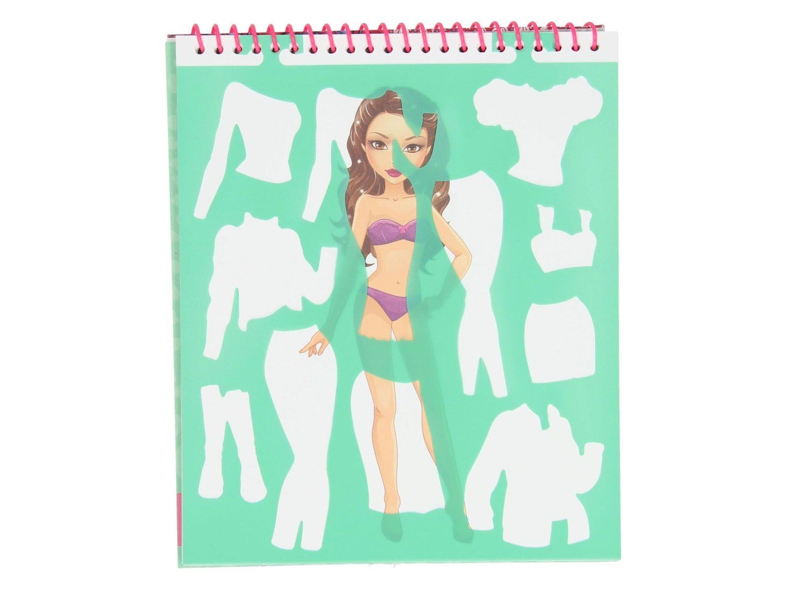 Besties Fashion Design Coloring and Sticker Book with Stencils (Assorted)