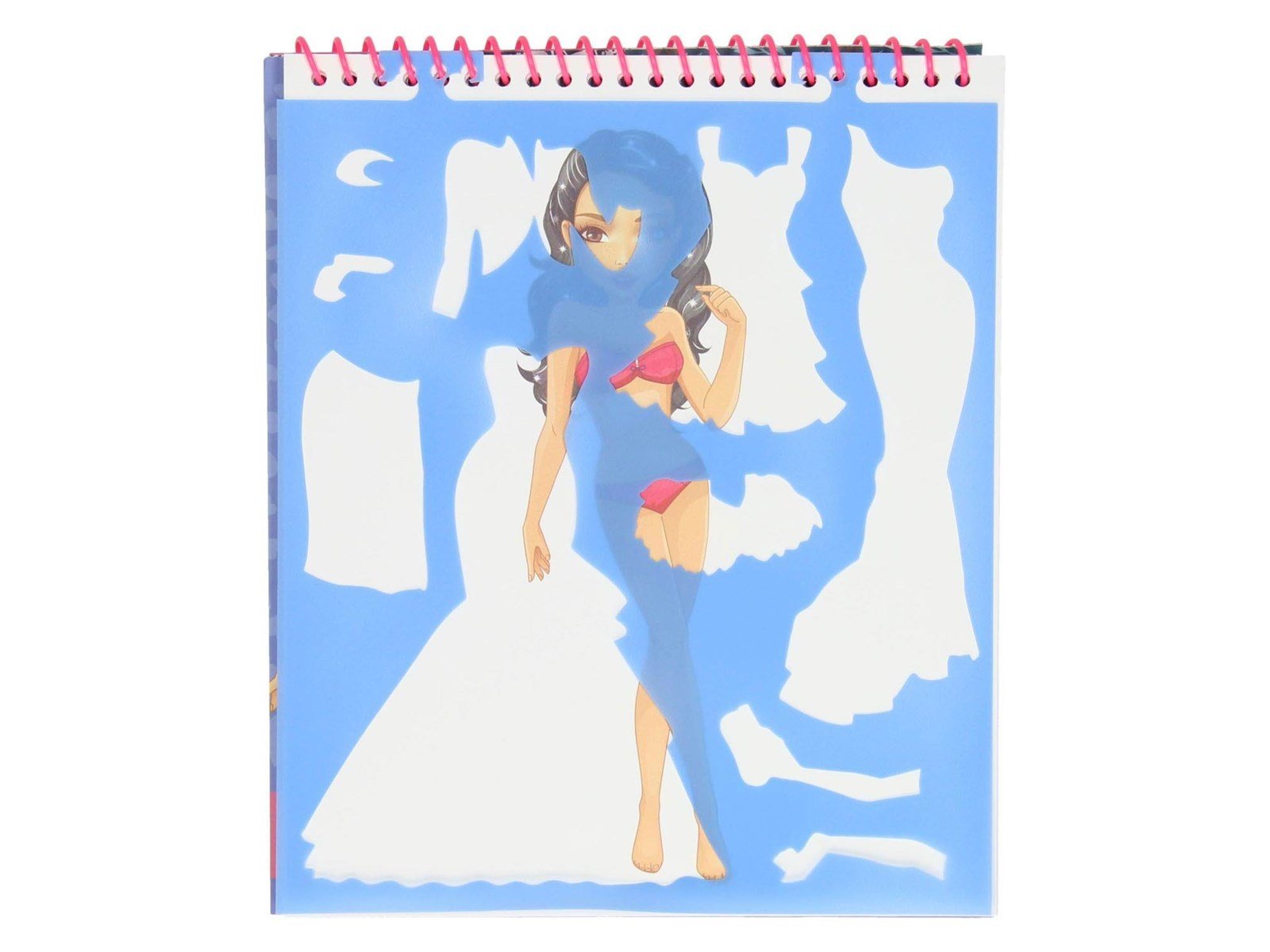 Besties Fashion Design Coloring and Sticker Book with Stencils (Assorted)