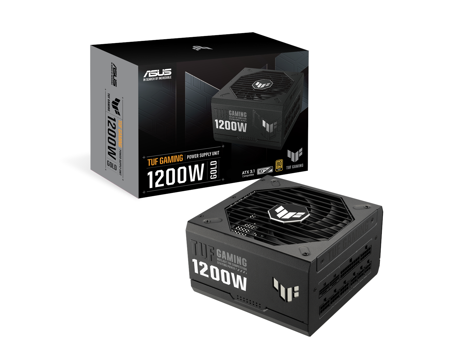 ASUS TUF GAMING 1200G - ATX 3.1 Netzteile - 1200 Watt - 135 mm - ATX 3.1 - 80 Plus Gold zertifiziert