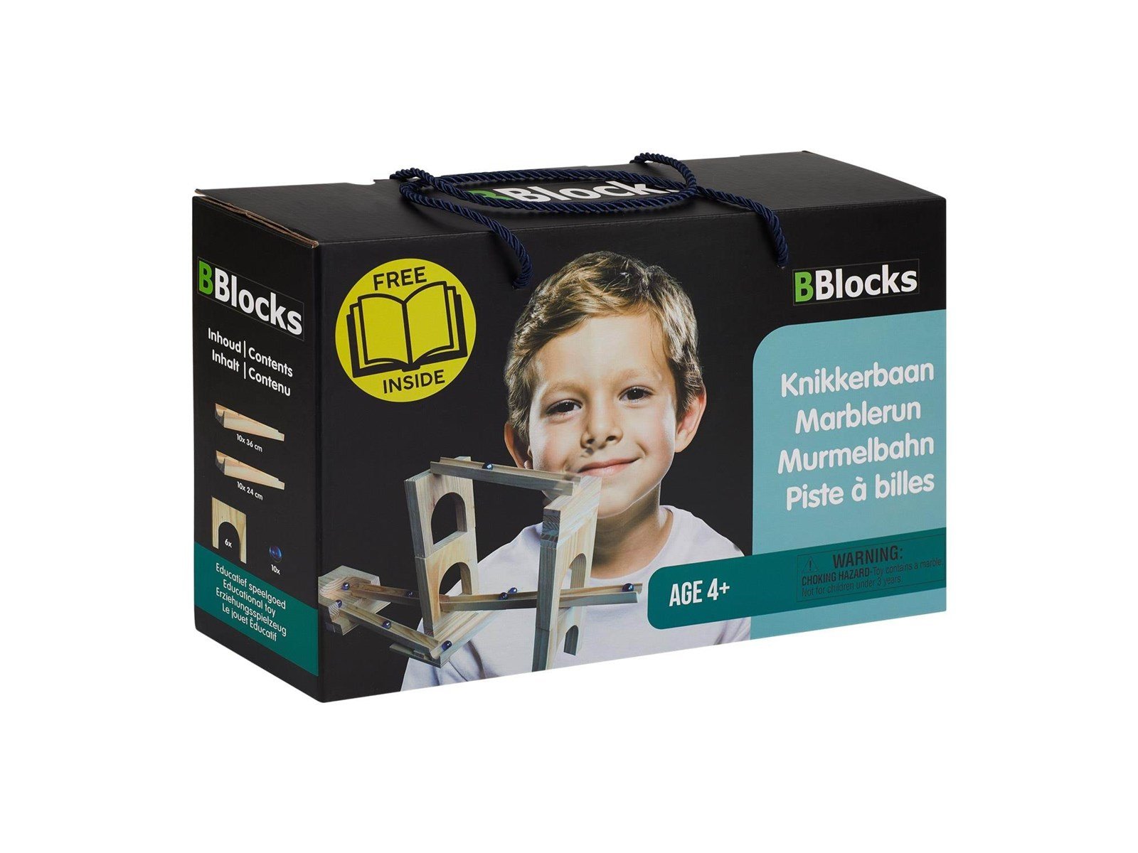 BBlocks Wooden Marble Track 36dlg.