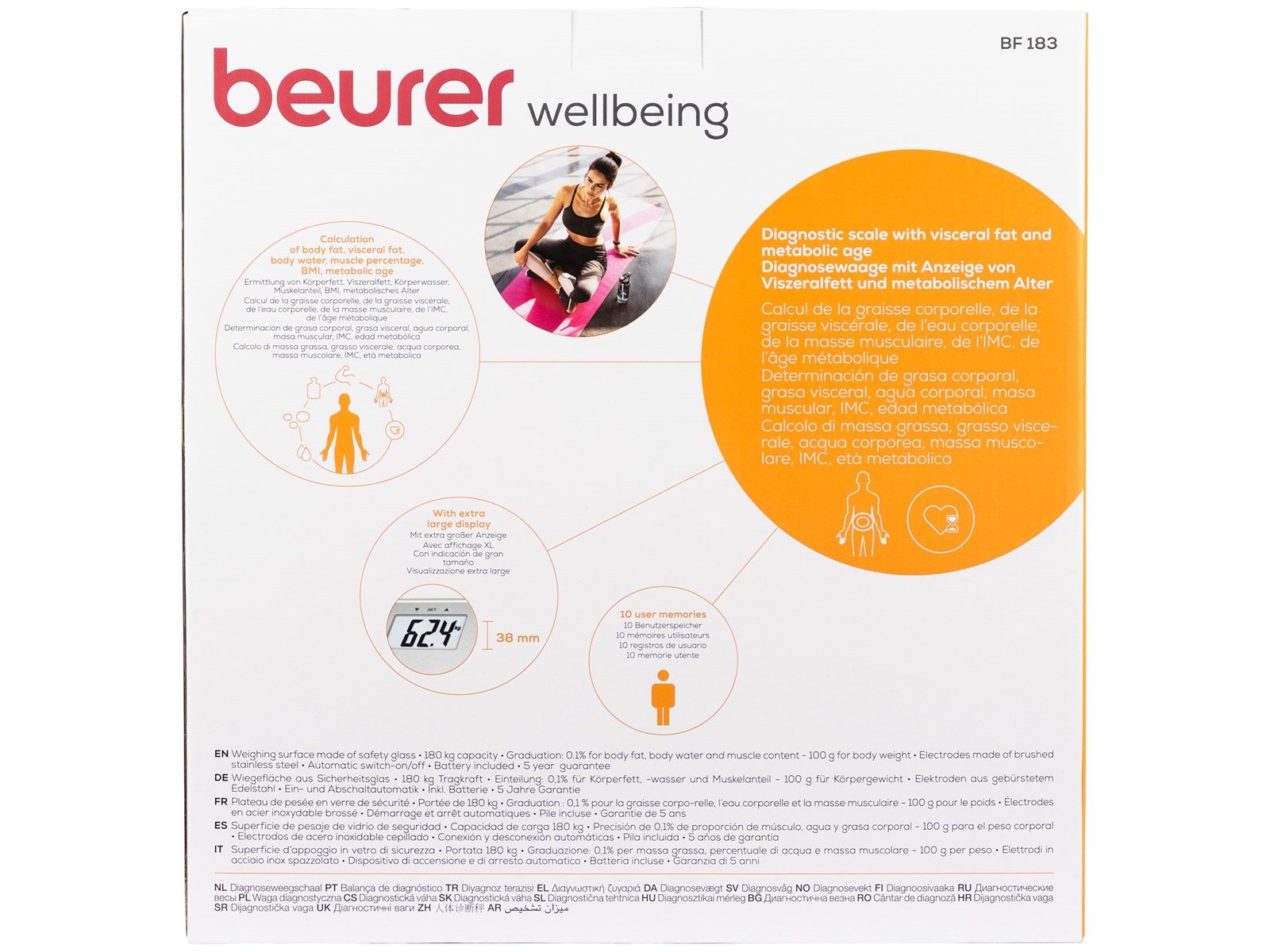 Beurer Analysewaage Body Analysis Scale BF 183