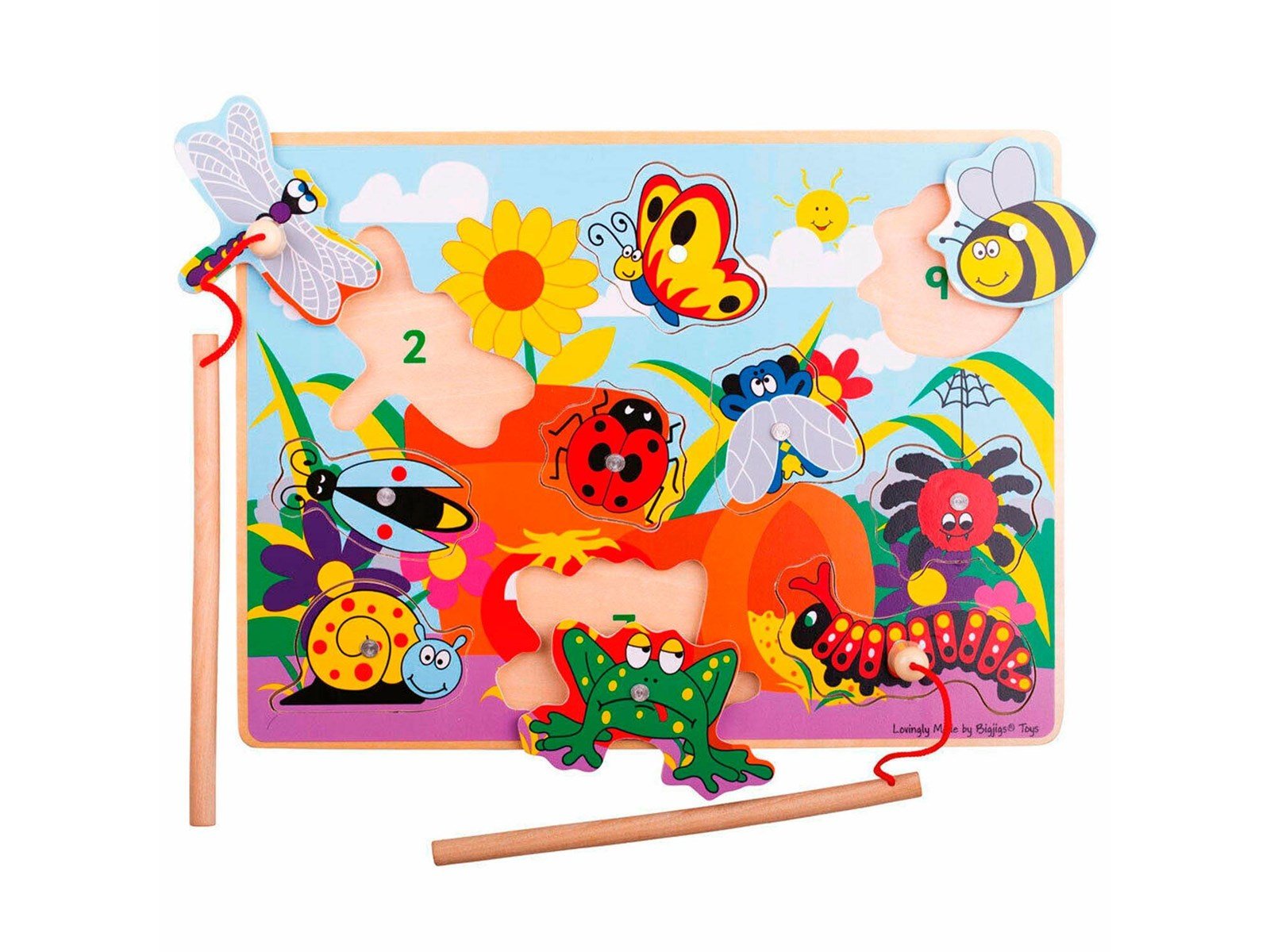 Bigjigs Magnetic Fishing Game Insects