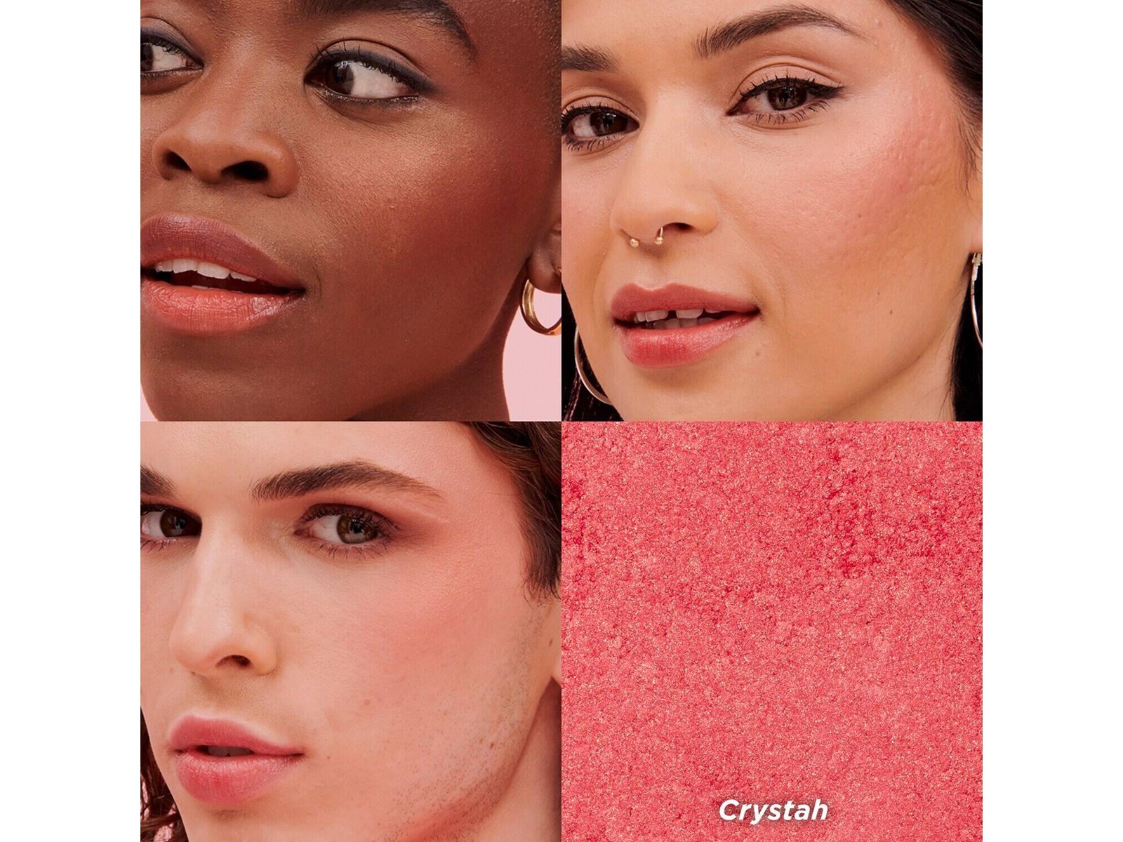 Benefit Cosmetics BOP Crystah pink blush - blush med shimmer