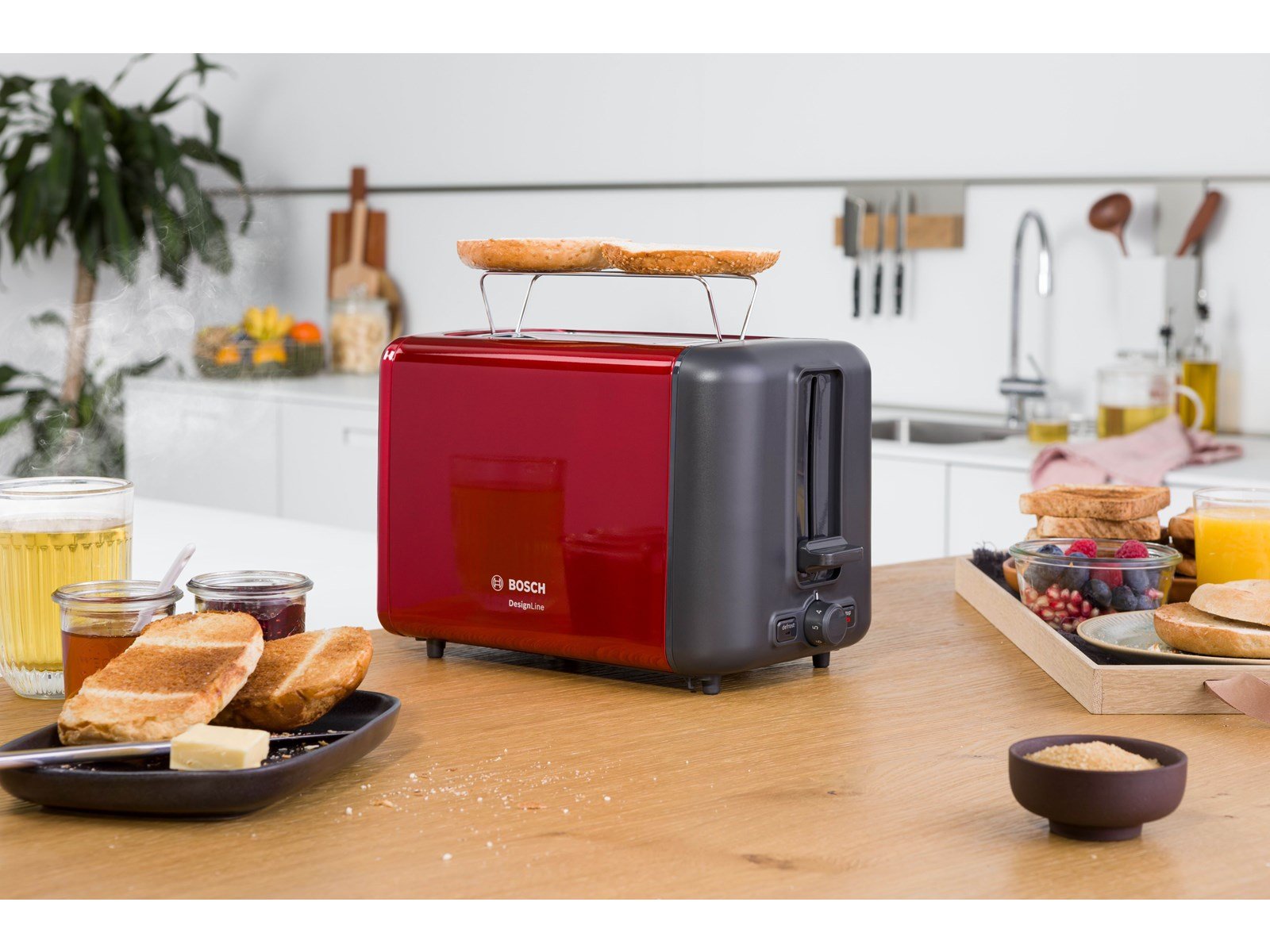 Bosch Toaster TAT3P424 - Red Metal