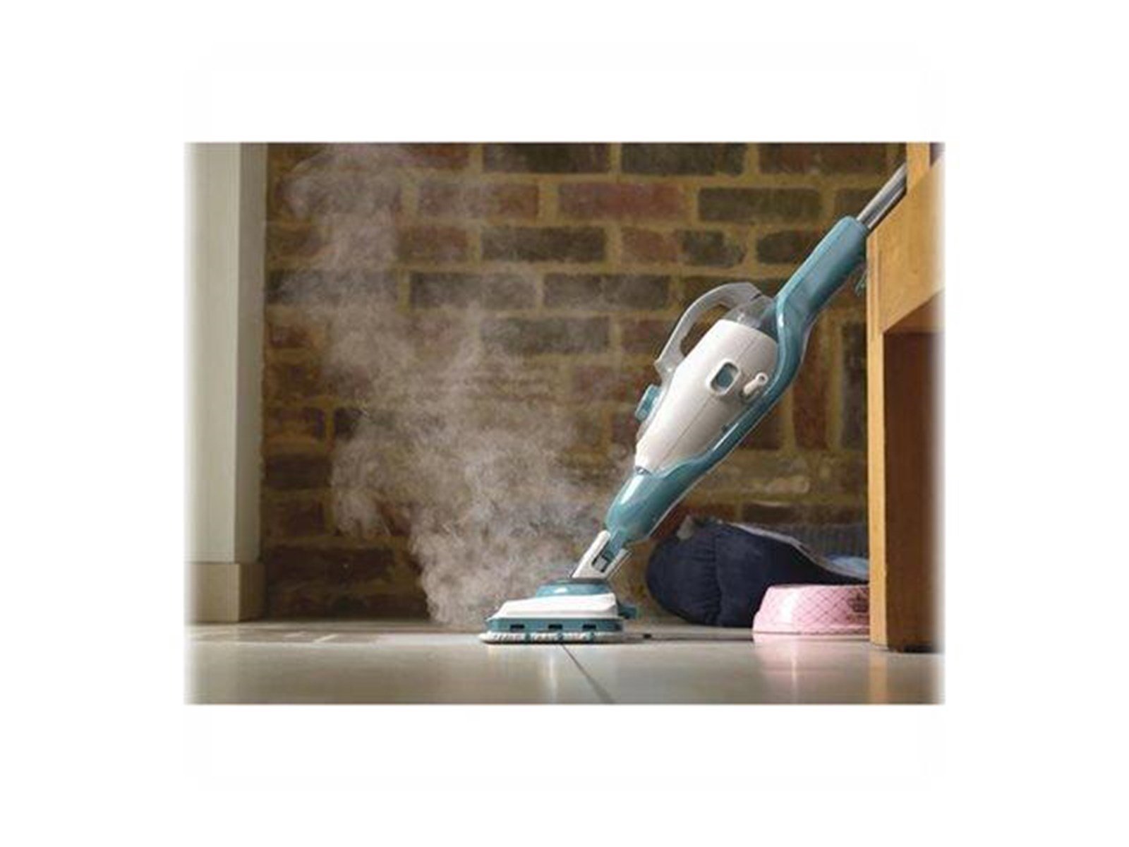Black & Decker Dampfreiniger BLACK+DECKER steam-mop BHSM1610DSM - steam cleaner - stick/handheld - white/aqua