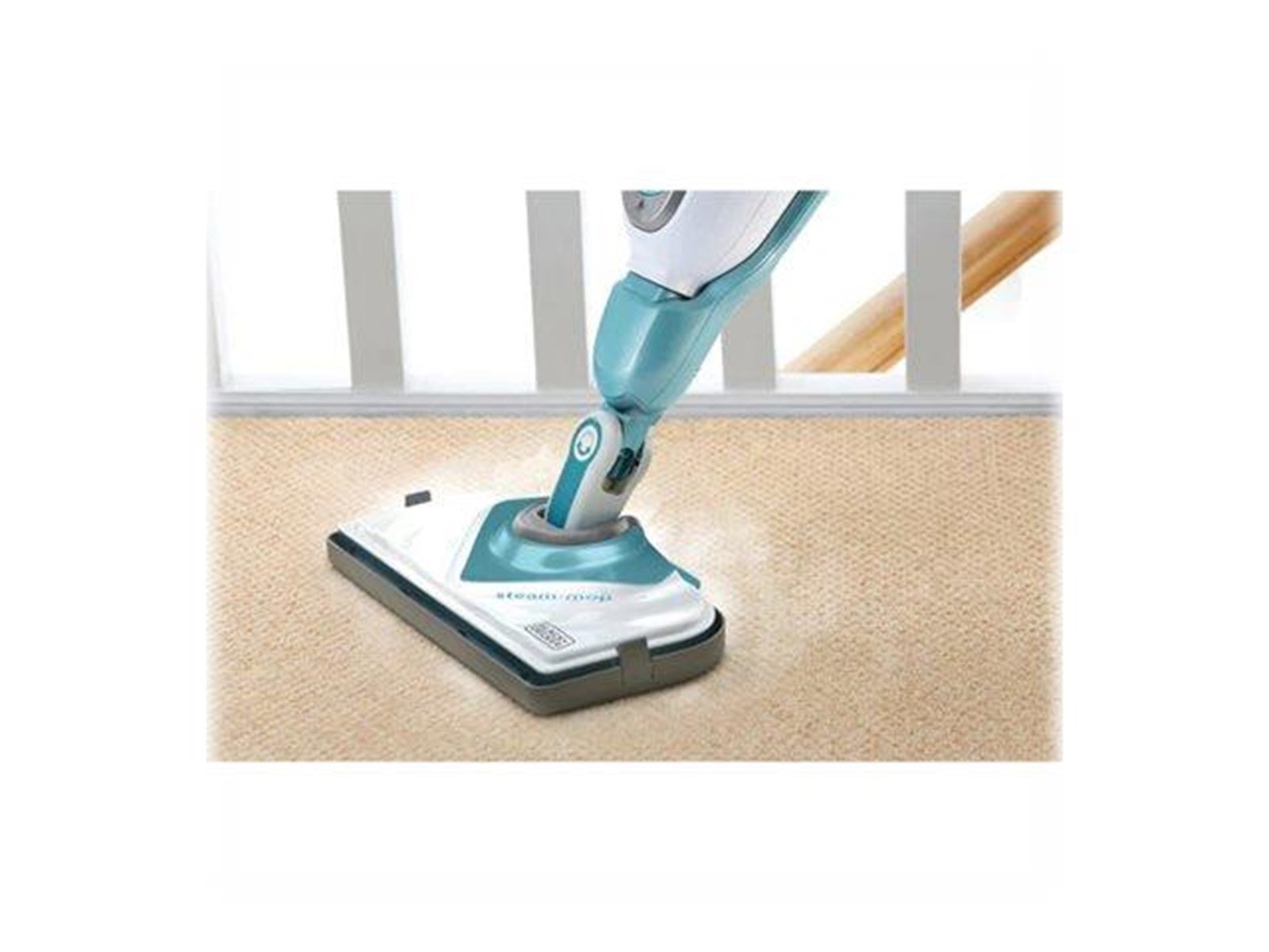 Black & Decker Dampfreiniger BLACK+DECKER steam-mop BHSM1610DSM - steam cleaner - stick/handheld - white/aqua