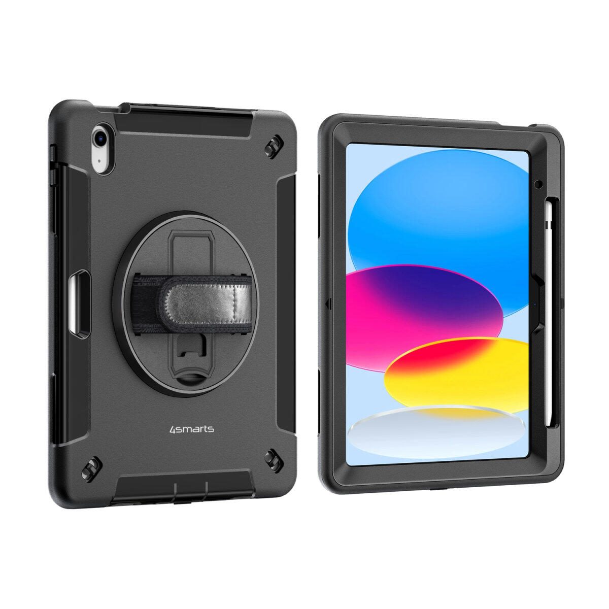 4smarts Rugged Case Grip für Apple iPad (10.Gen.) schwarz