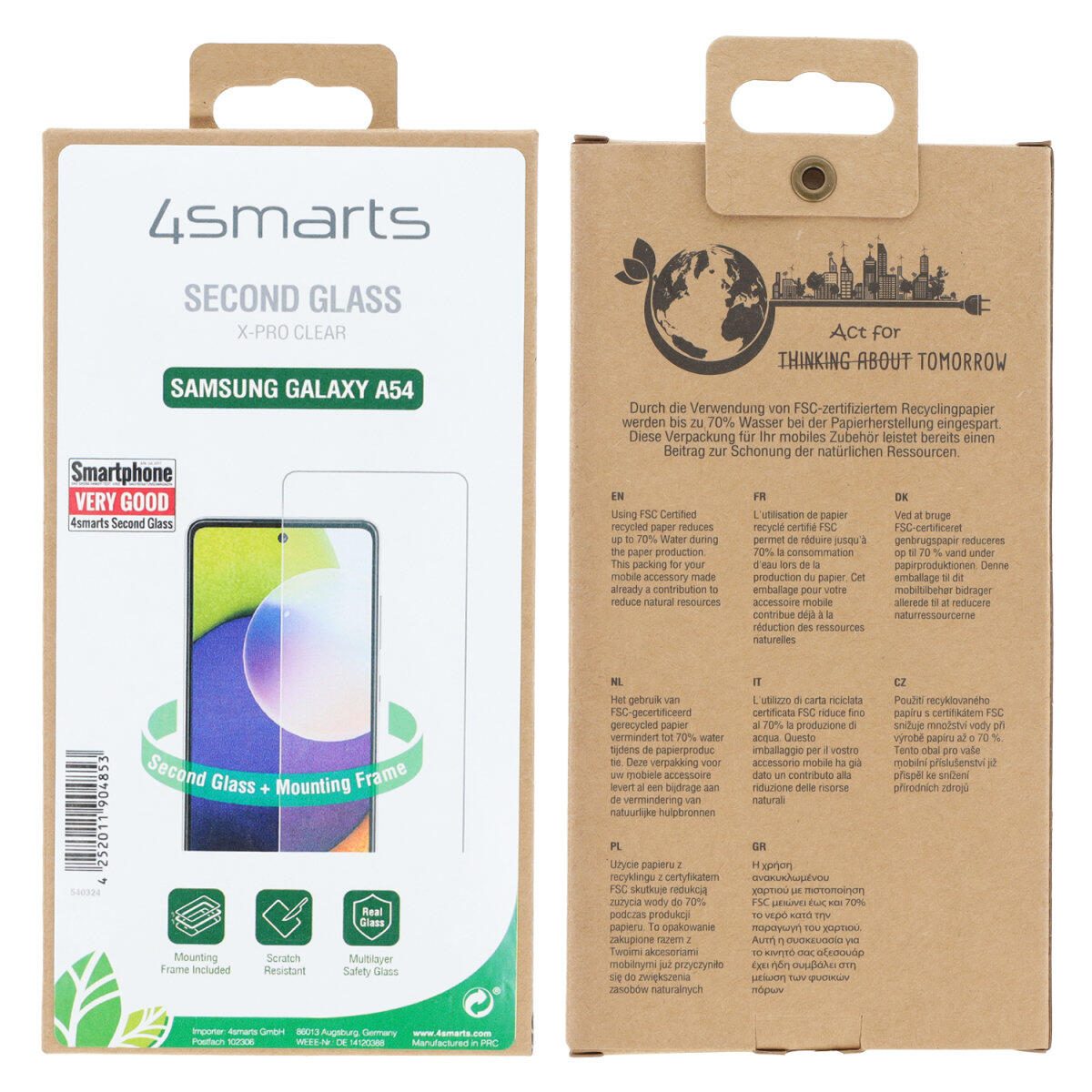 4Smarts Second Glass X-Pro Clear für Samsung Galaxy A54