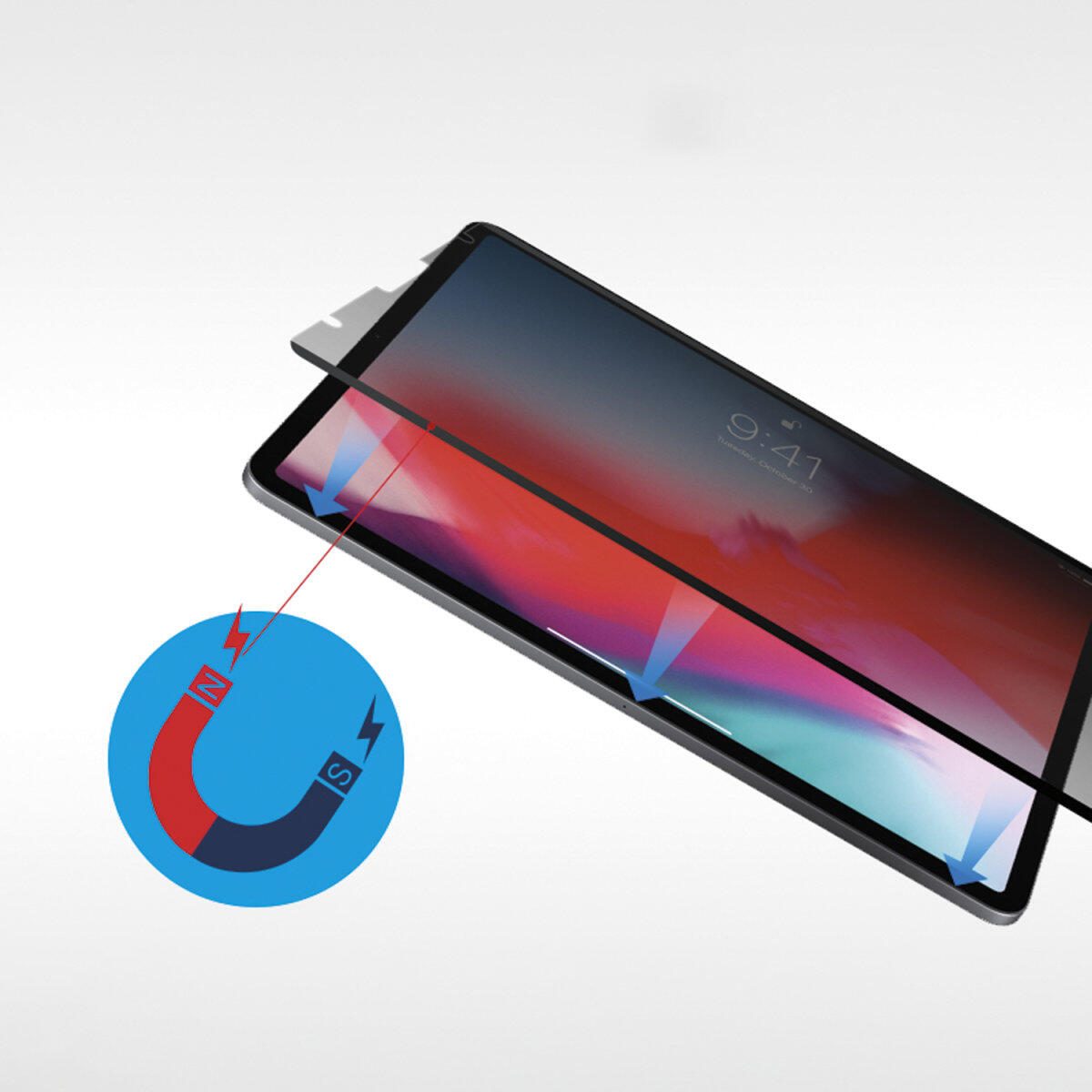 4smarts Magnetischer Privacy Filter für Apple iPad Pro 13'(M4,2024)