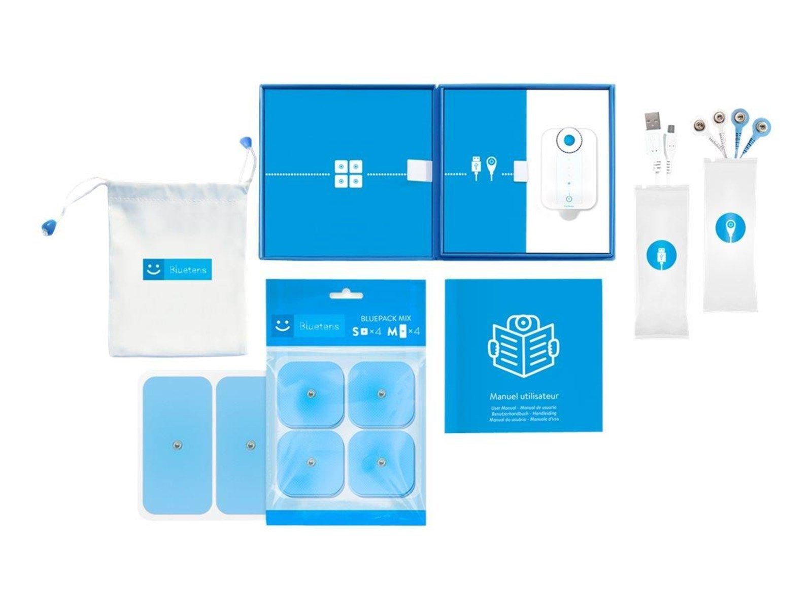 Bluetens Classic - electronic muscle stimulator - blue/white