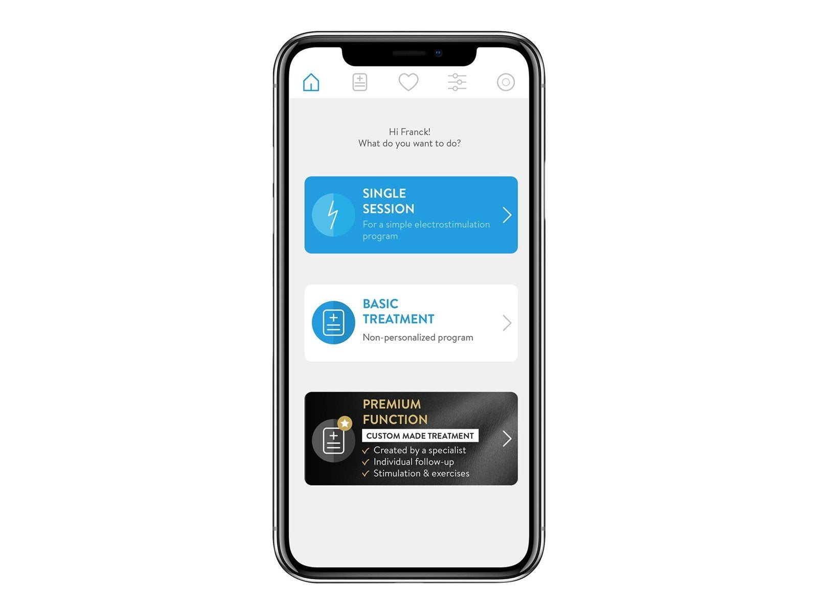 Bluetens Classic - electronic muscle stimulator - blue/white