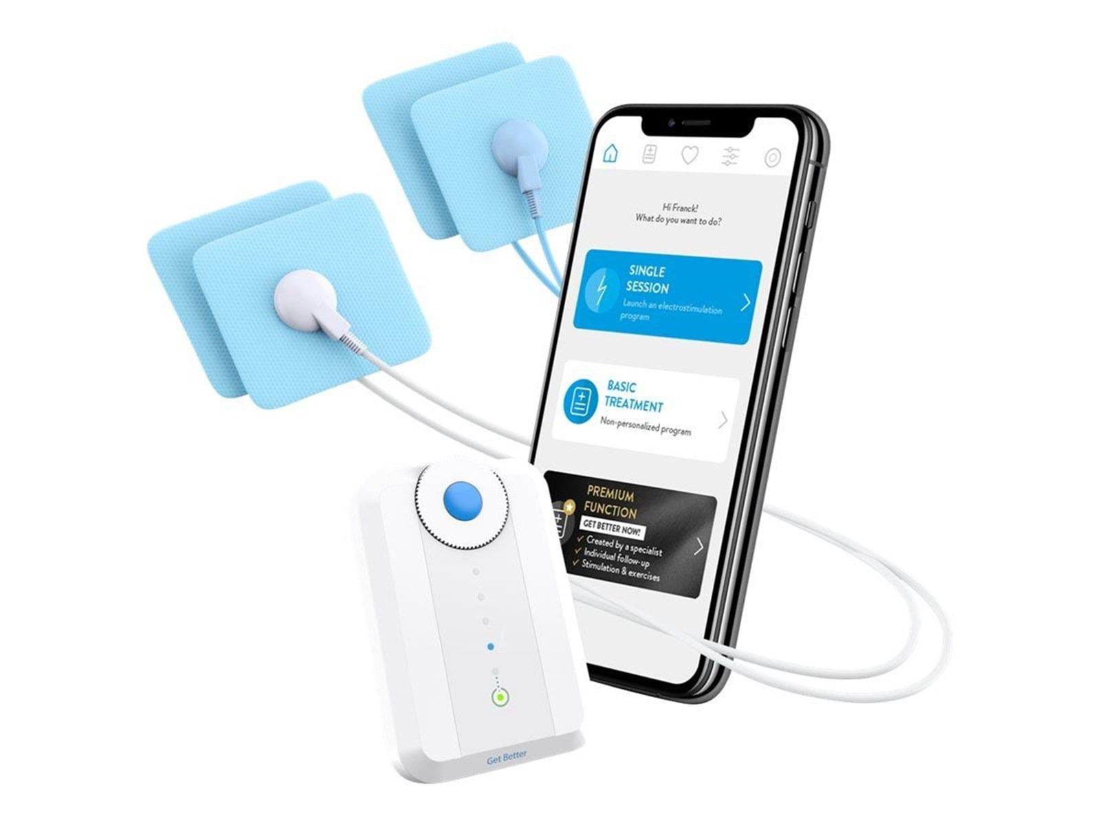 Bluetens Classic - electronic muscle stimulator - blue/white