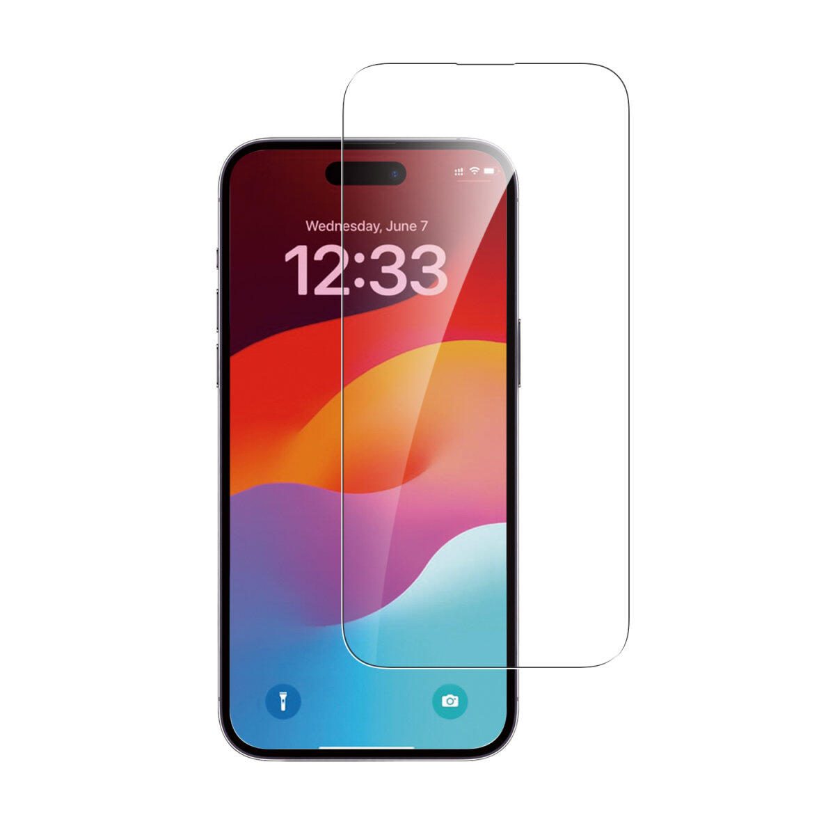 4smarts Second Glass mit Montagerahmen für Apple iPhone 15