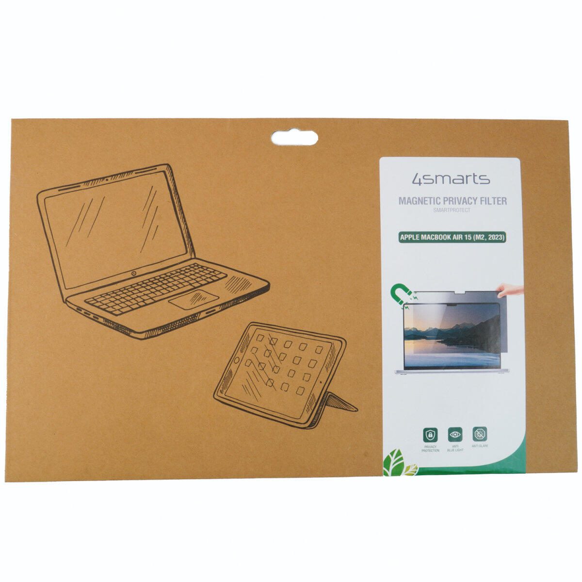 4smarts Magnetic Privacy Filter für Apple MacBook Air 15 (M2,2023)
