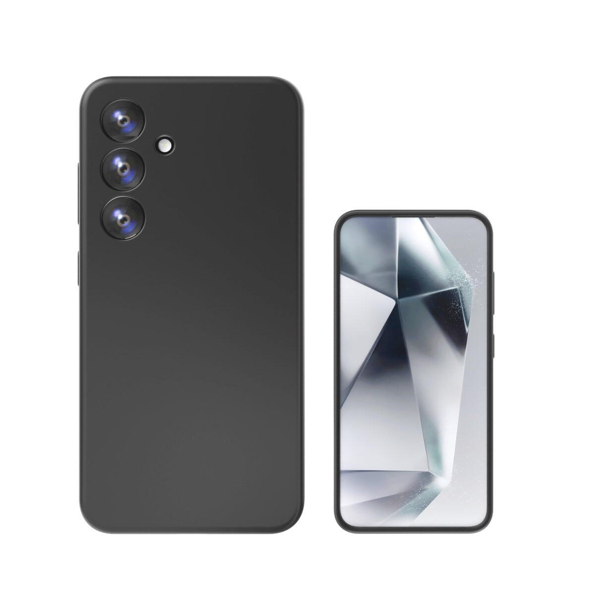 4smarts Silikon Case Cupertino für Samsung Galaxy S24+ schwarz