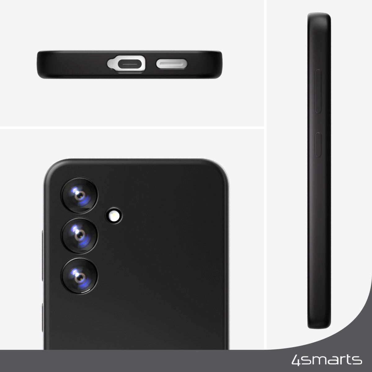 4smarts Silikon Case Cupertino für Samsung Galaxy S24+ schwarz
