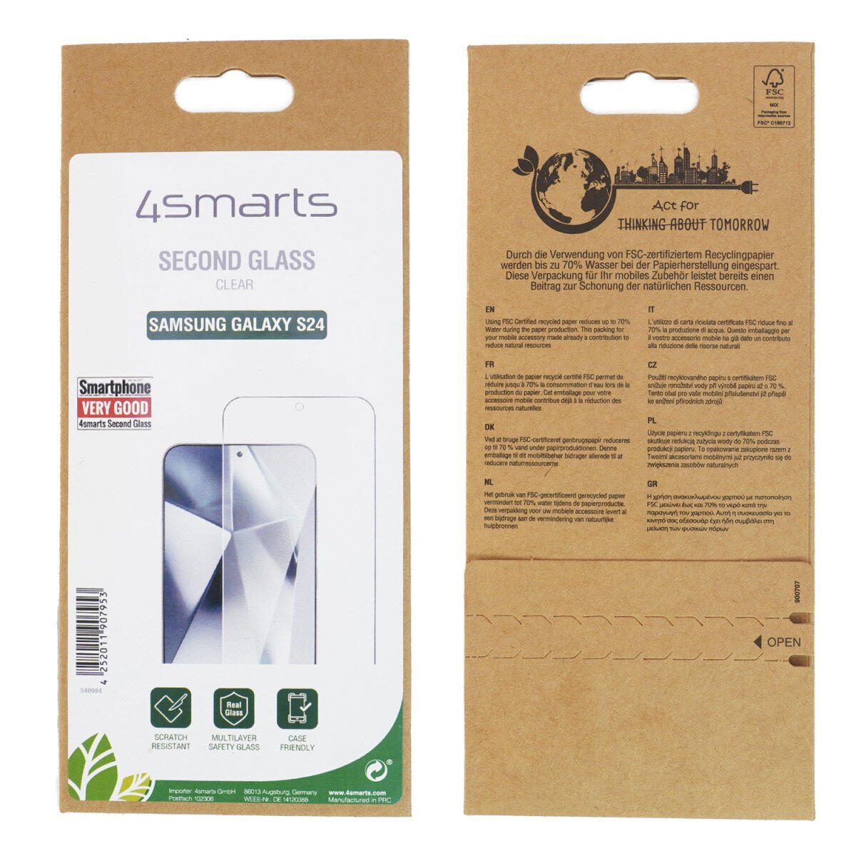 4smarts Second Glass für Samsung Galaxy S24/S25