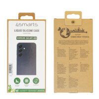 4smarts Liquid Silicone Case Cupertino für Samsung Galaxy A55 schwarz