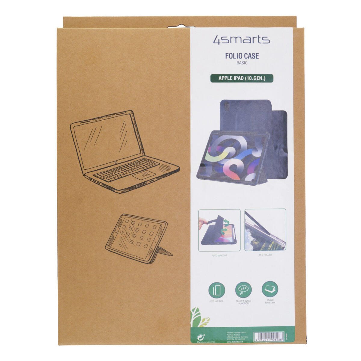 4smarts Folio Case Basic für Apple iPad 10.9' & 11' (10. & 11. Gen.)