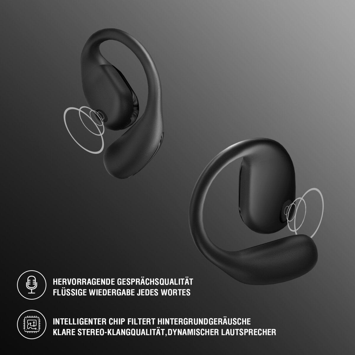 4smarts OWS Bluetooth Kopfhörer SkyBuds Sport schwarz