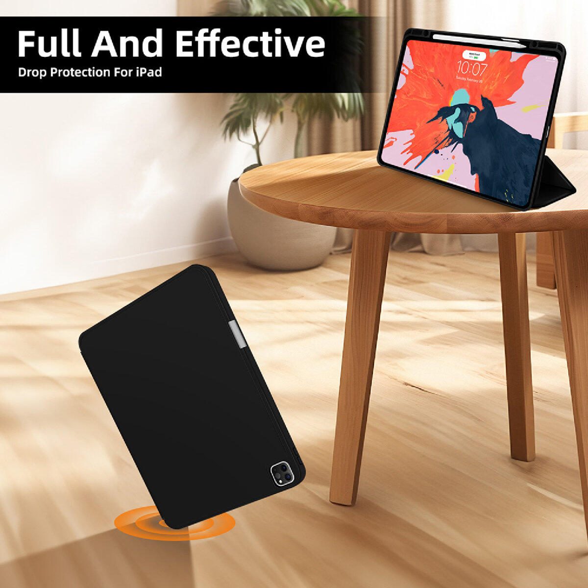 4smarts Folio Case Basic für Apple iPad Pro 11' (M4, 2024) schwarz