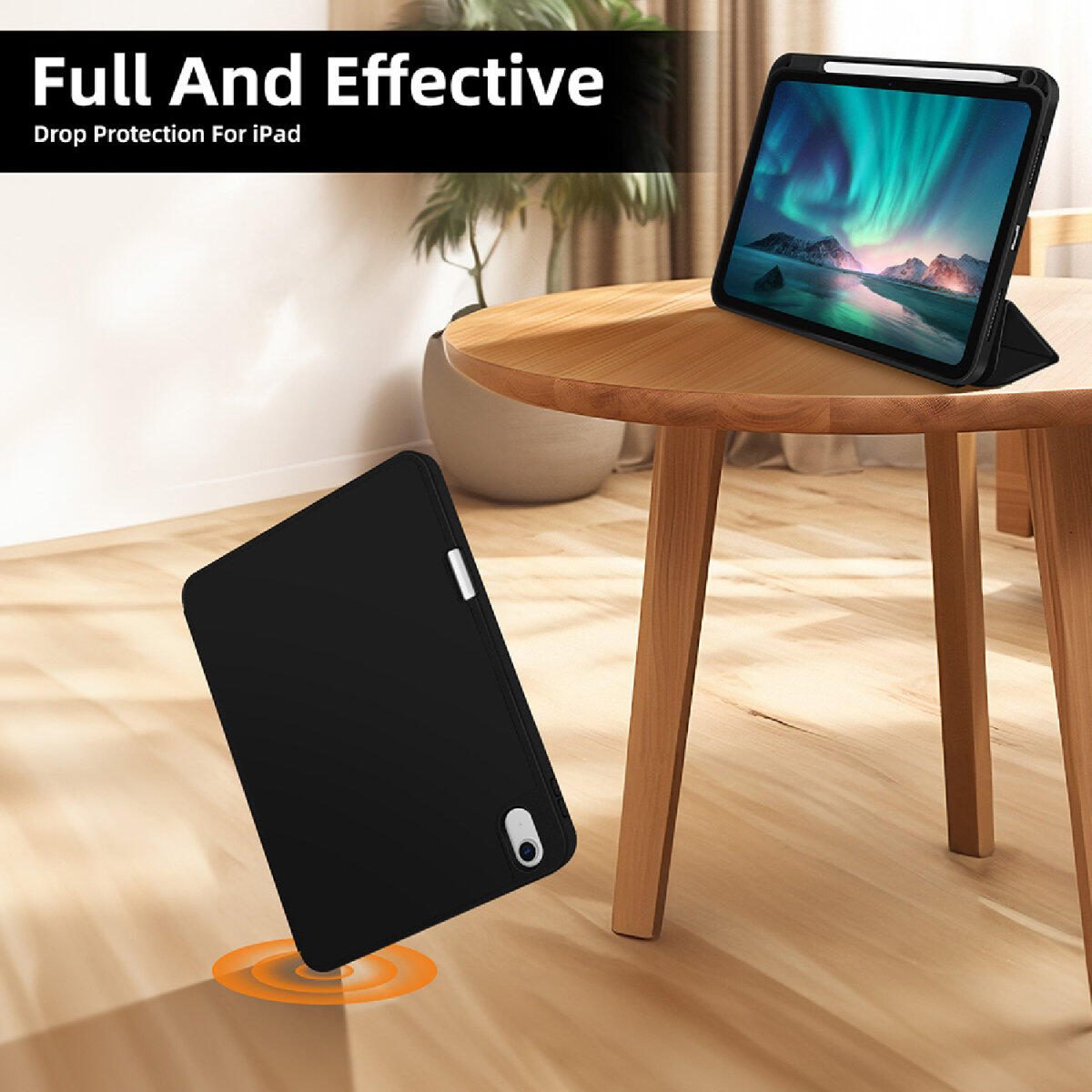 4smarts Folio Case Basic für Apple iPad Air 11' (M2, 2024) schwarz